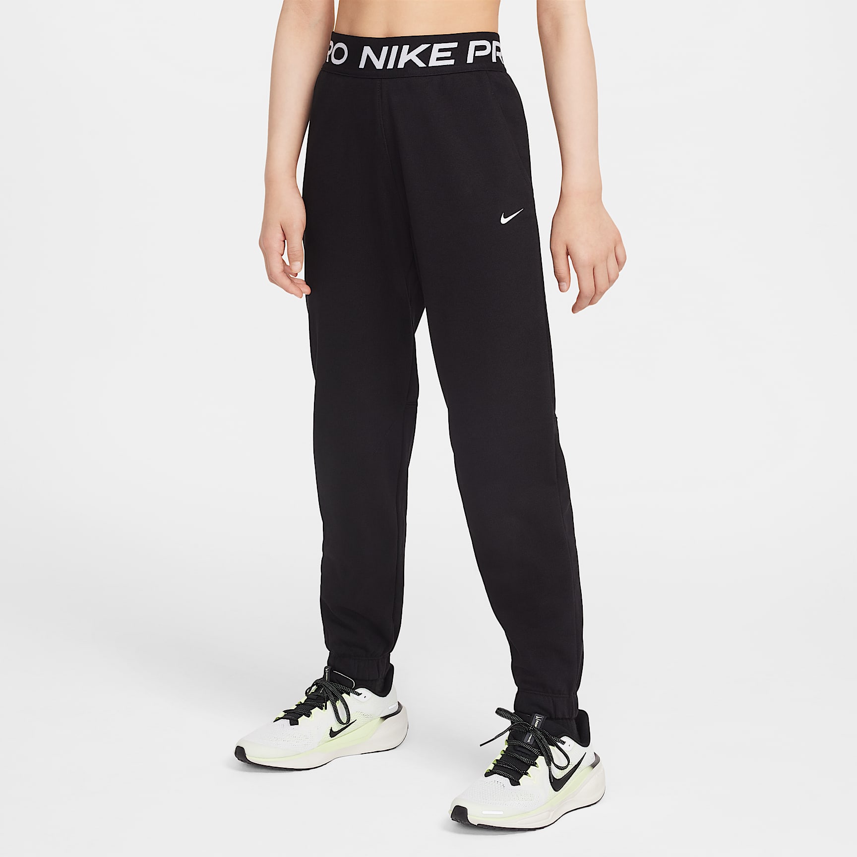 Joggers Dri-FIT para niña talla grande Nike Pro Fleece