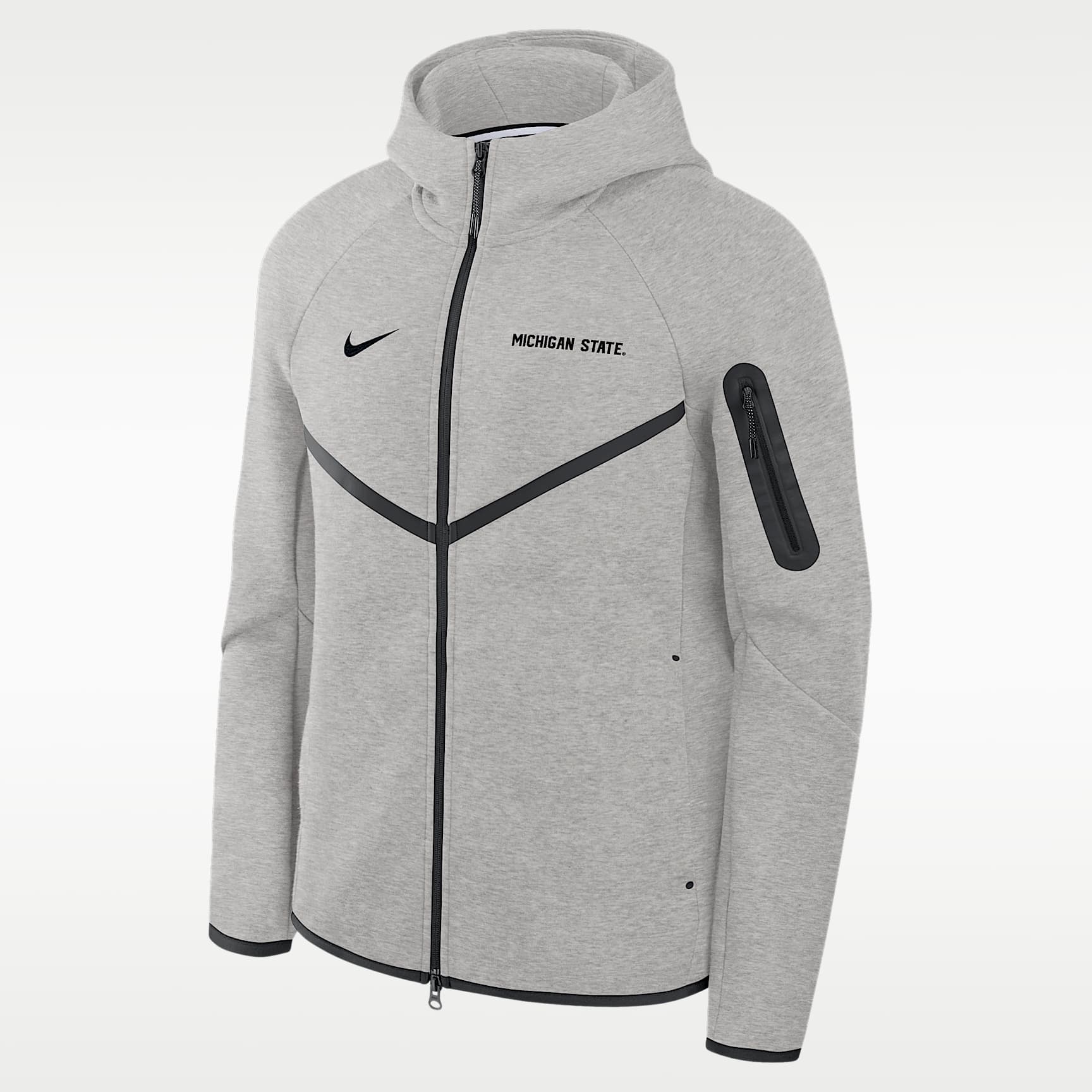 Michigan State Tech Fleece Men's Nike College Full-Zip Hooded Jacket