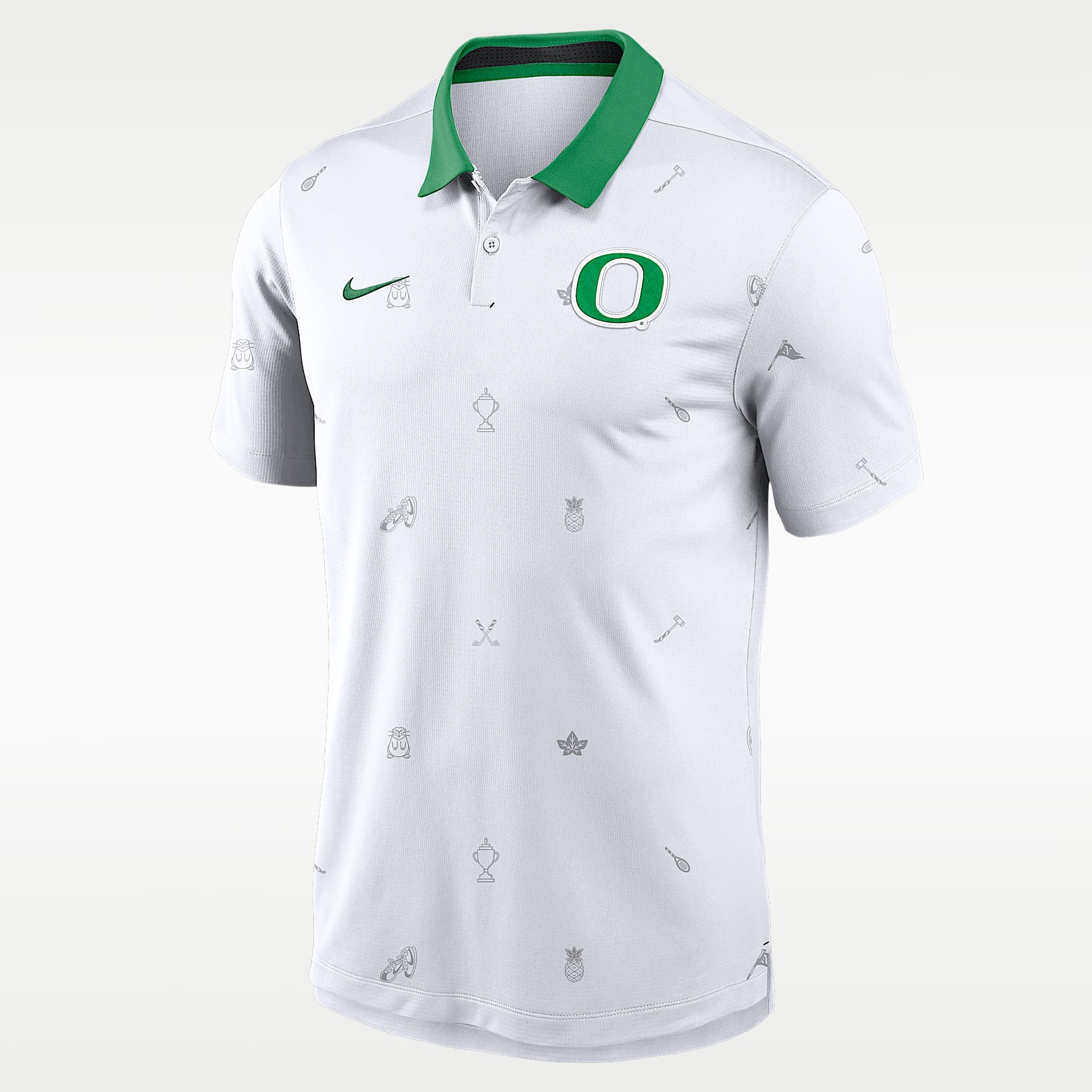 Oregon Vapor Pattern Men's Nike Dri-FIT College Polo