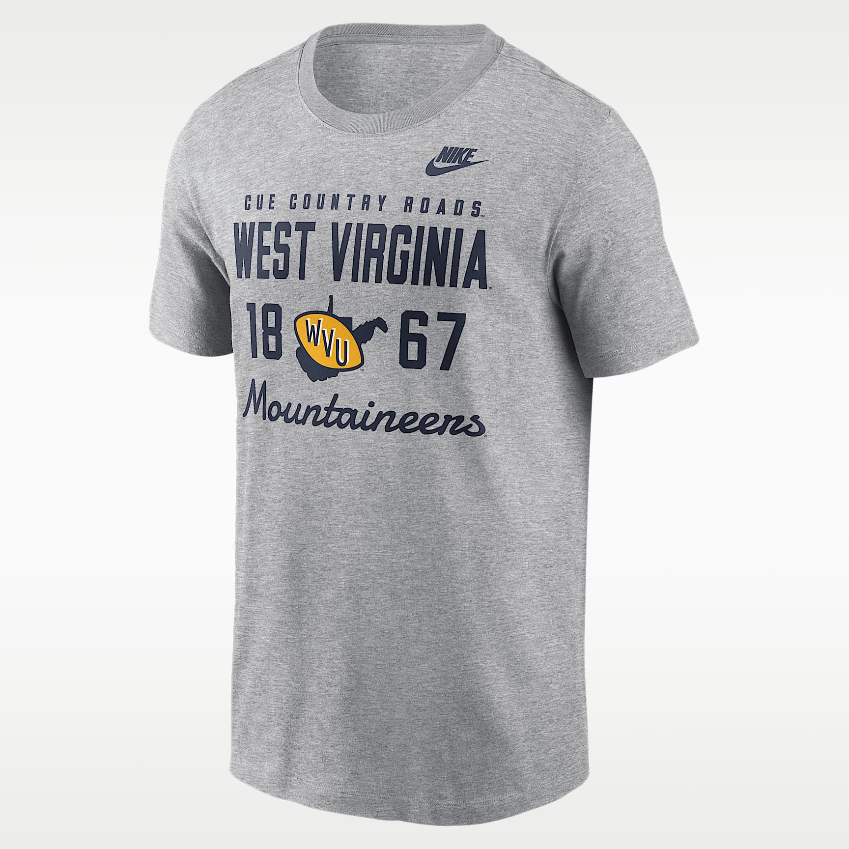 West Virginia Legacy Stacked Est Men's Nike College T-Shirt
