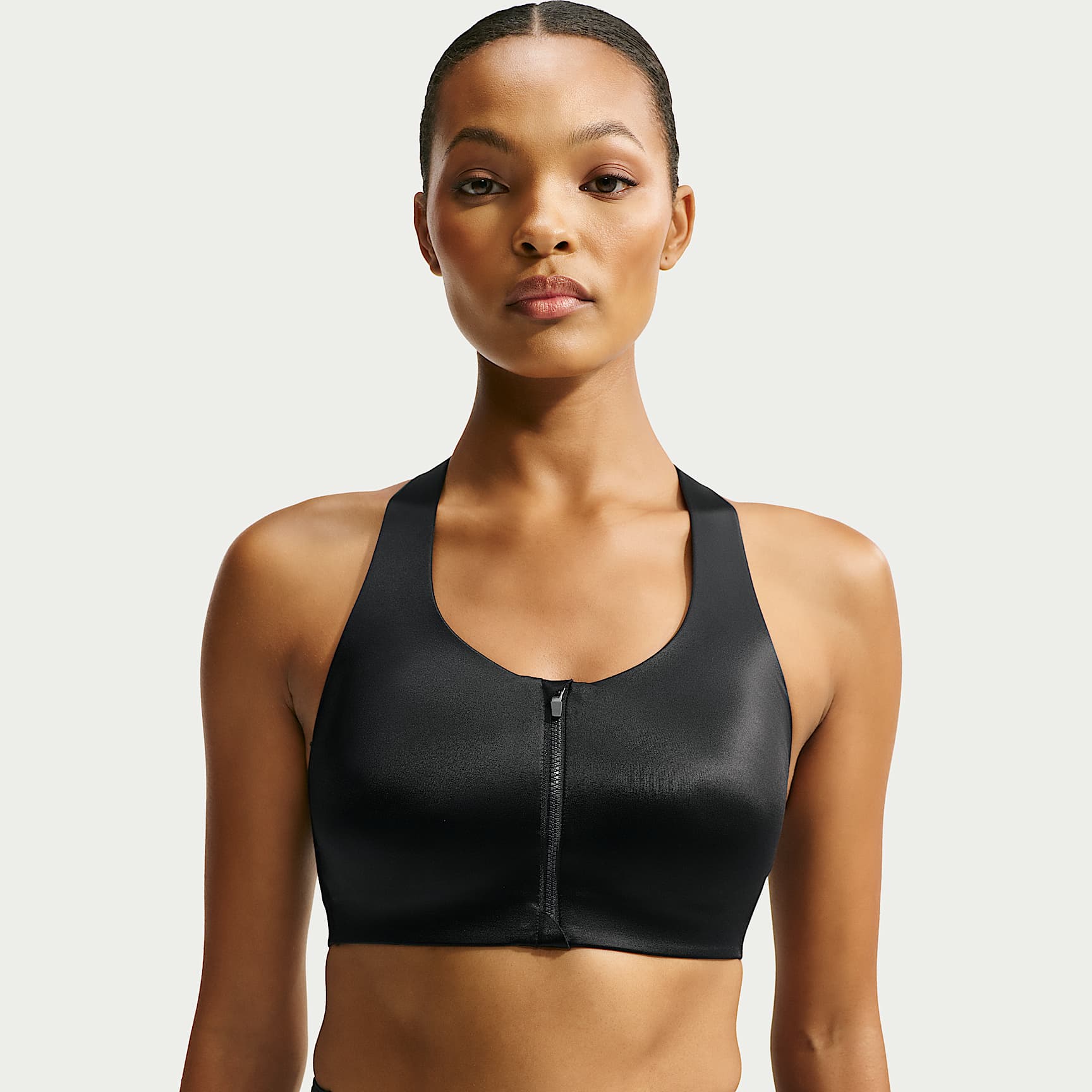 NikeSKIMS Satin Shine Women's Front-Zip Bra