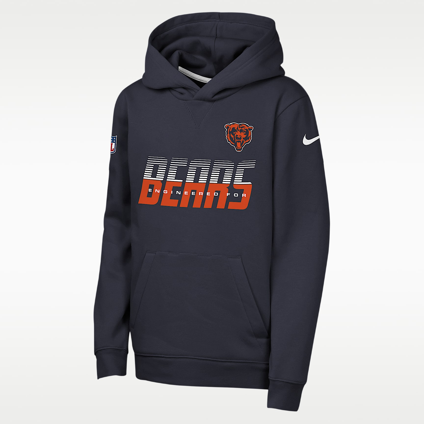 Chicago Bears Sideline Big Kids' Nike NFL Pullover Hoodie