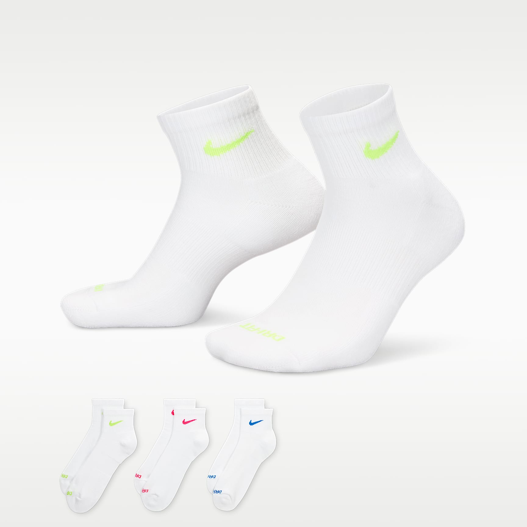 Nike Everyday Plus Cushioned Training Ankle Socks (3 Pairs)