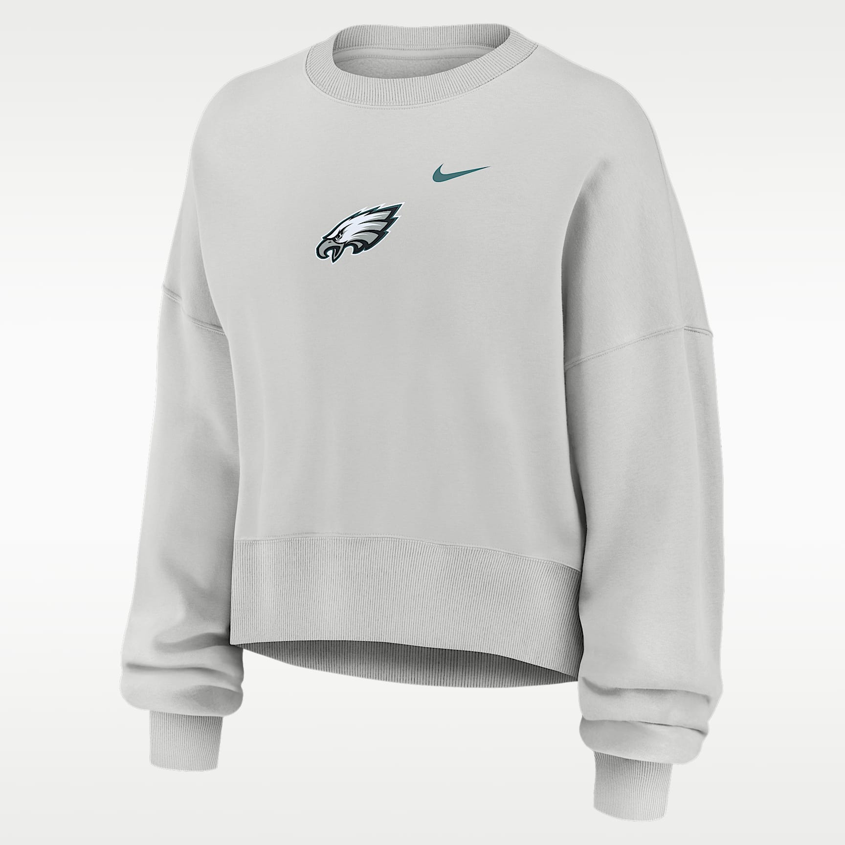 Sudadera de cuello redondo sin cierre Nike de la NFL oversized para mujer Philadelphia Eagles Primetime Phoenix