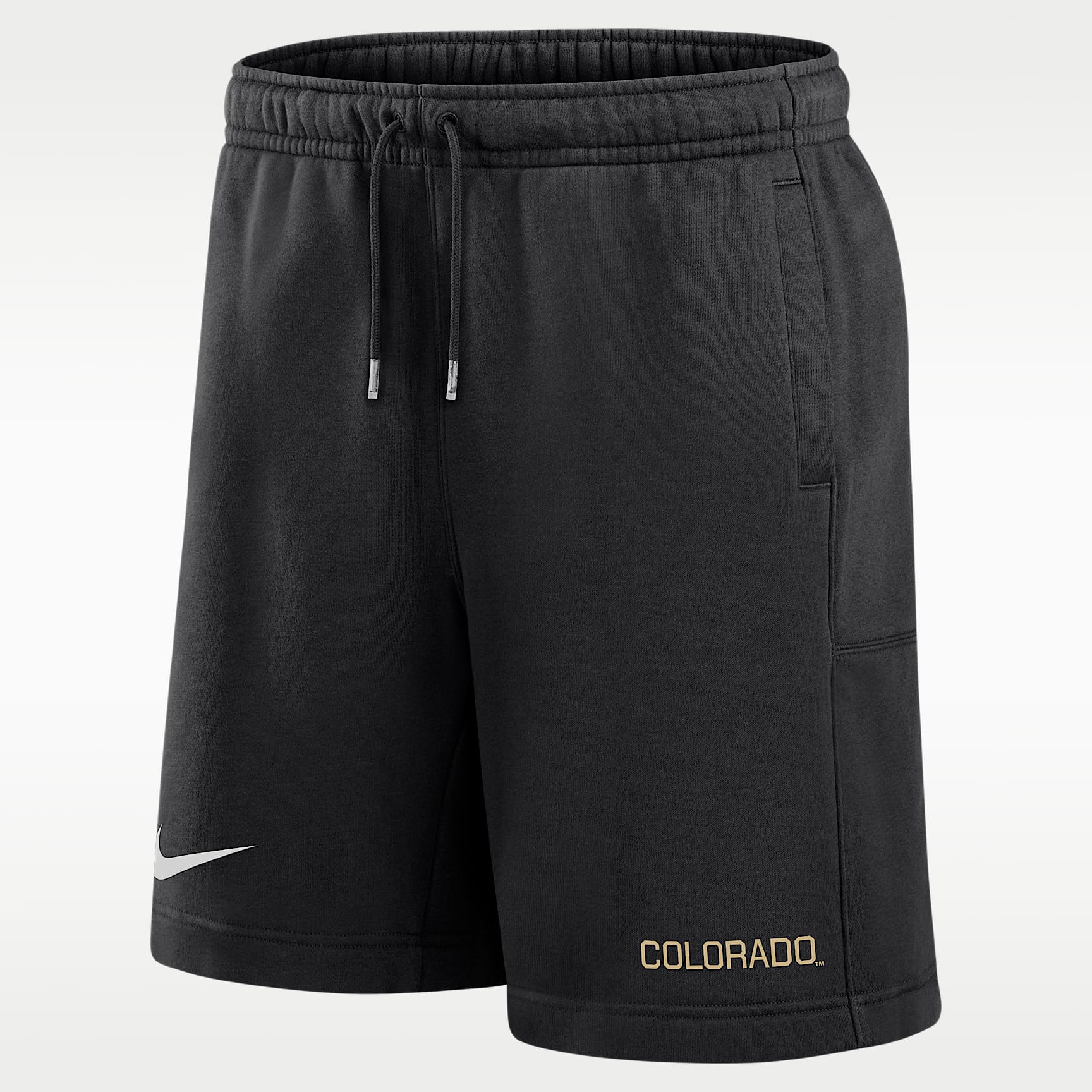 Shorts Nike de tejido Fleece para hombre Colorado Buffaloes Club