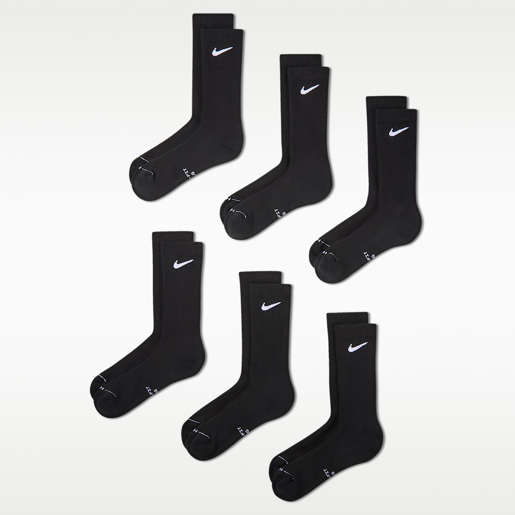 ถุงเท้าข้อยาว Nike Everyday Elevated (6 คู่)