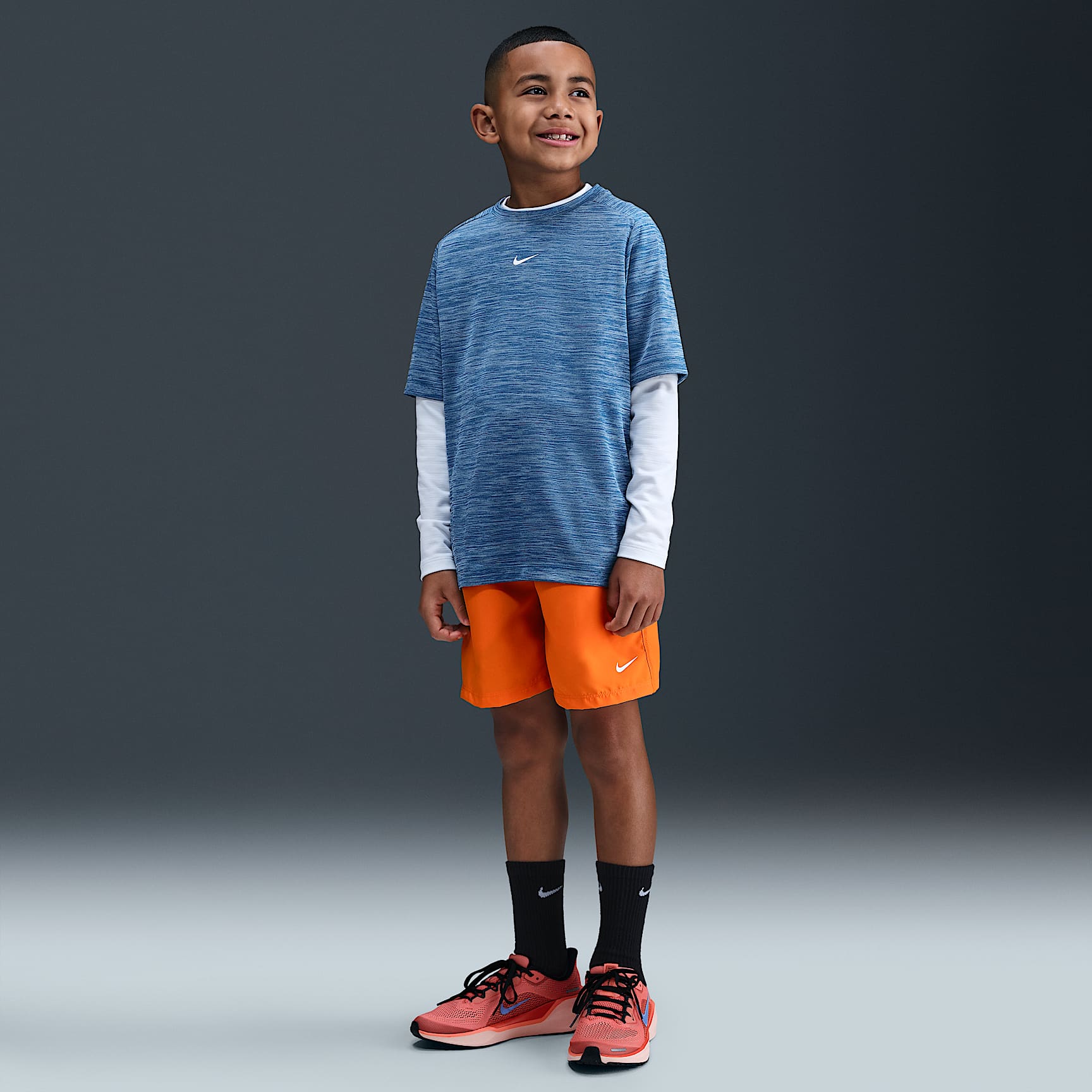 Shorts de entrenamiento Dri-FIT para niños talla grande Nike Multi