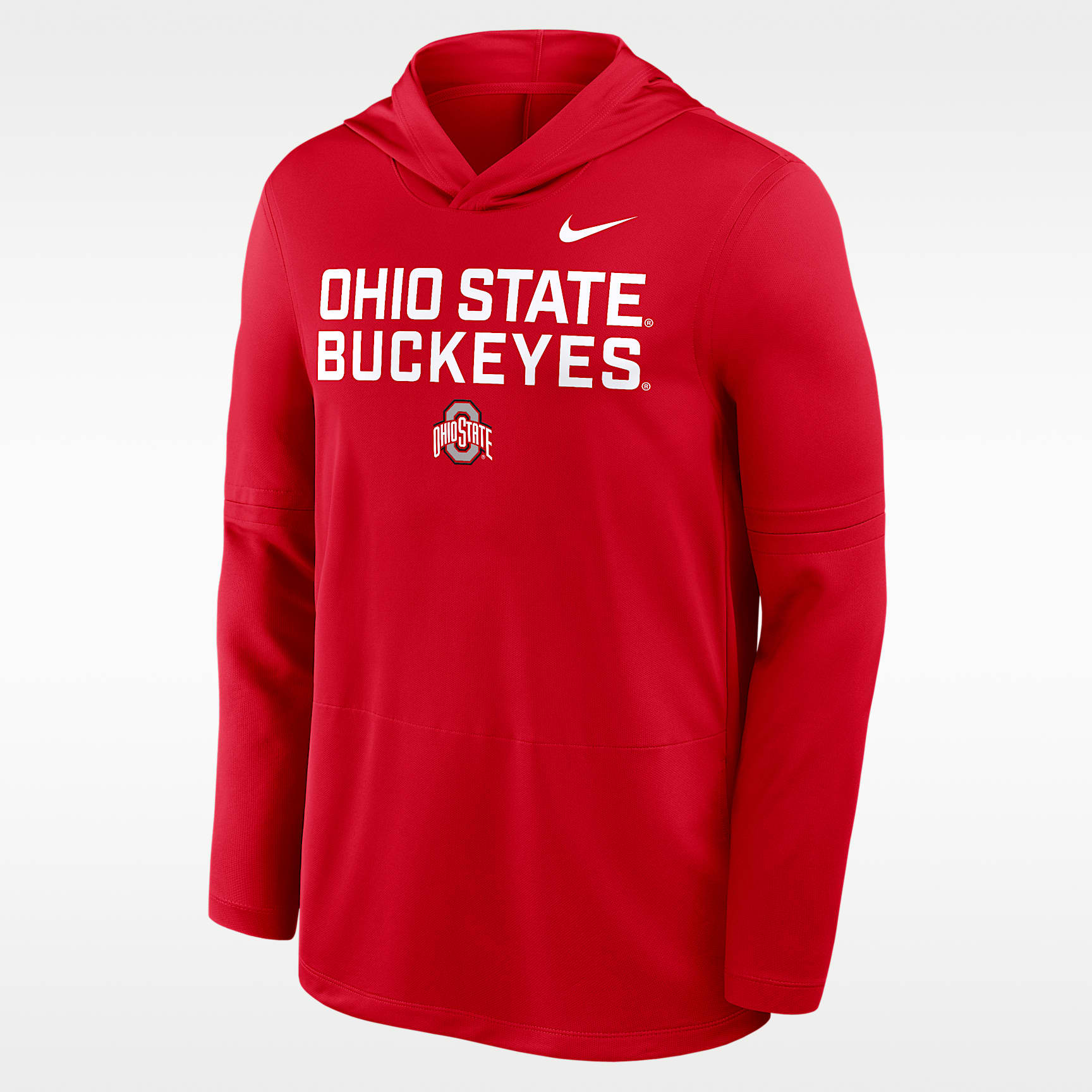 Ohio State Sideline Men's Nike Dri-FIT College Long-Sleeve Hooded Top