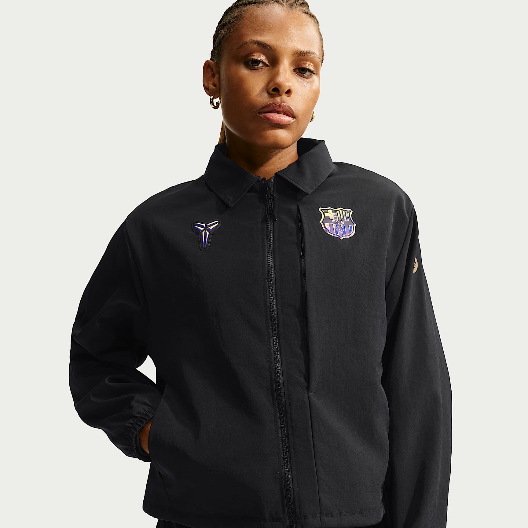 FC Barcelona Away Women's Kobe Soccer Woven Jacket