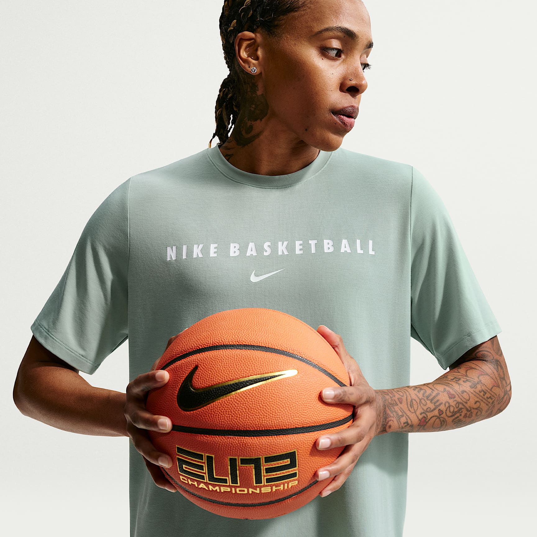 Nike Women's Dri-FIT Short-Sleeve Warm-Up Basketball Top