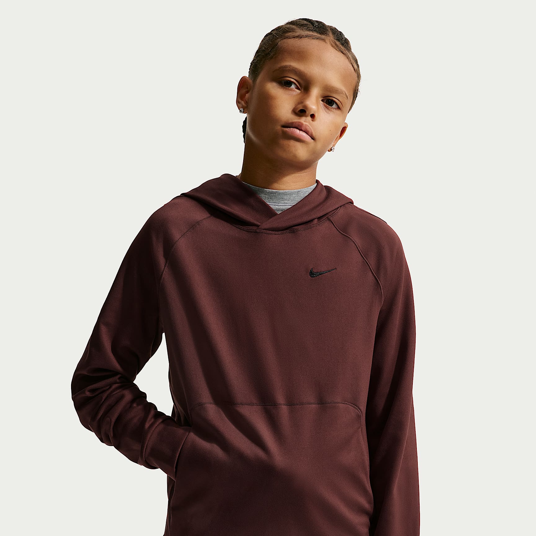 Nike Primary Nanoknit Big Kids' (Boys') Dri-FIT UV Protection Pullover Hoodie