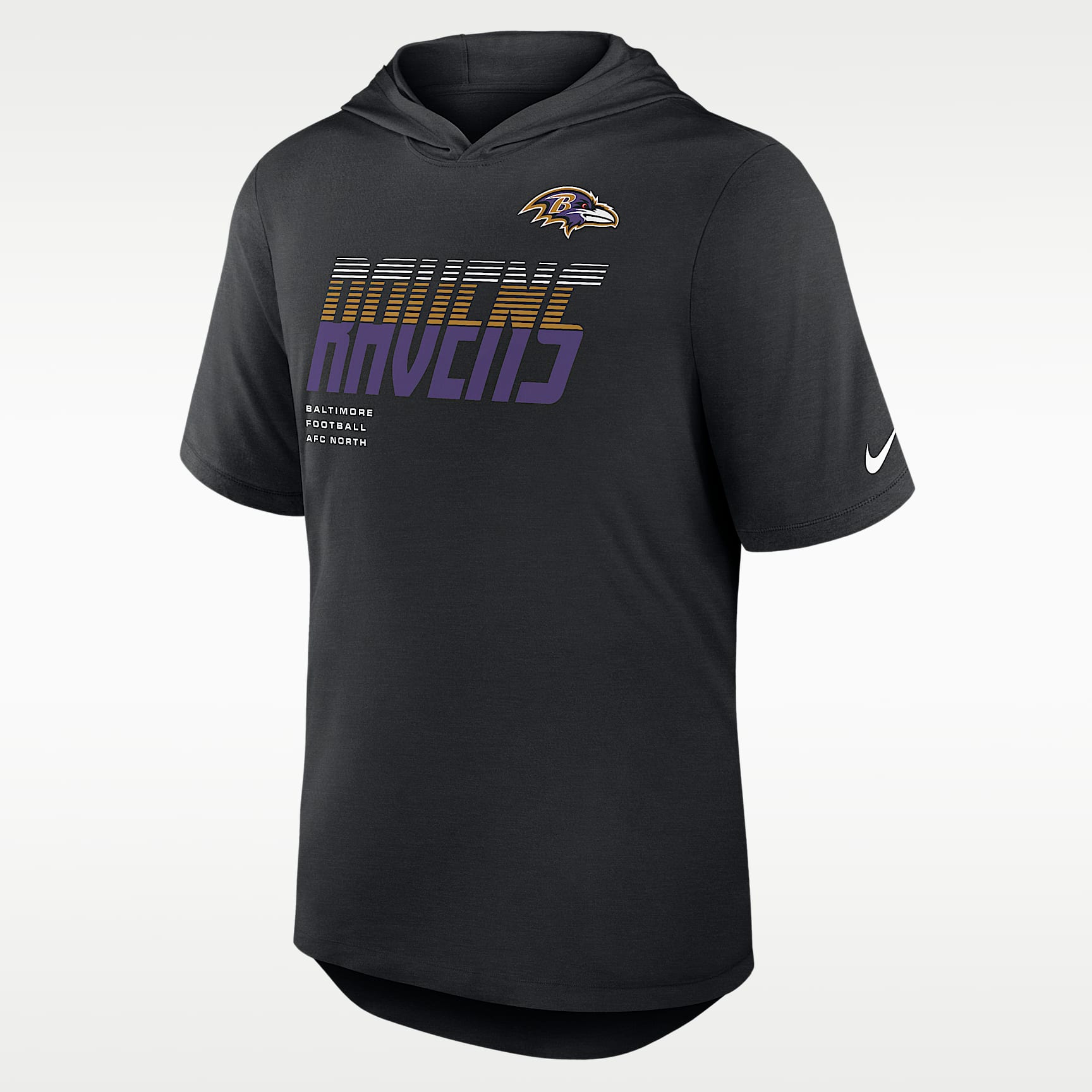 Playera Nike Dri-FIT de la NFL con gorro para hombre Baltimore Ravens