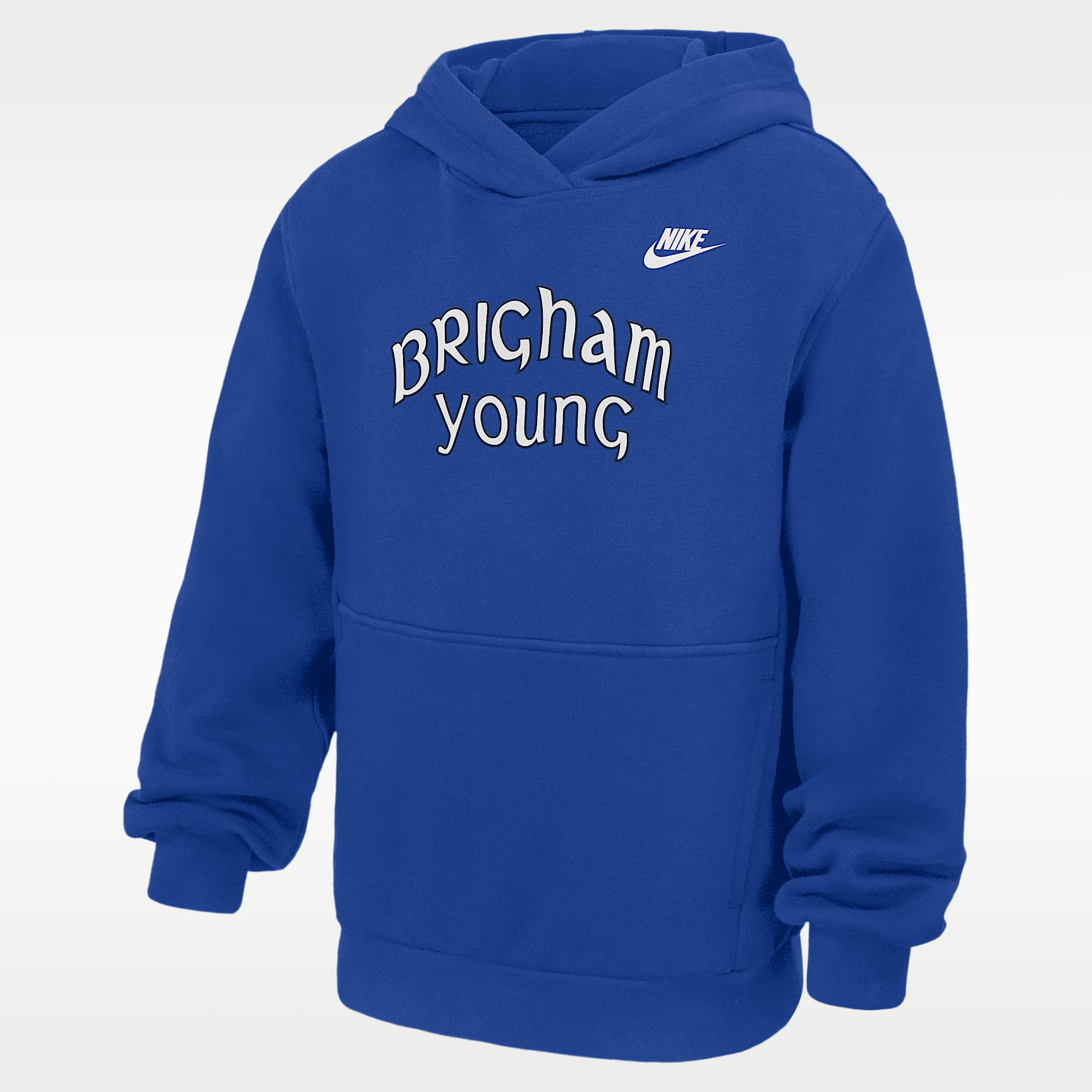 BYU Cougars Club Big Kids' Nike Pullover Fleece Hoodie