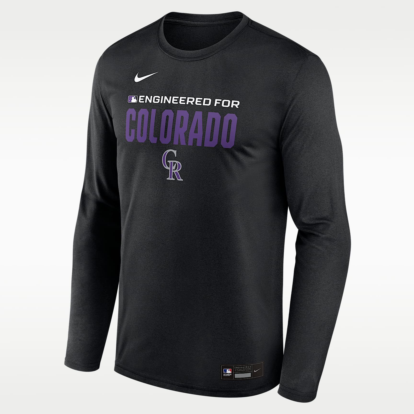 Colorado Rockies Authentic Collection Team Issue Men's Nike Dri-FIT MLB Long-Sleeve T-Shirt