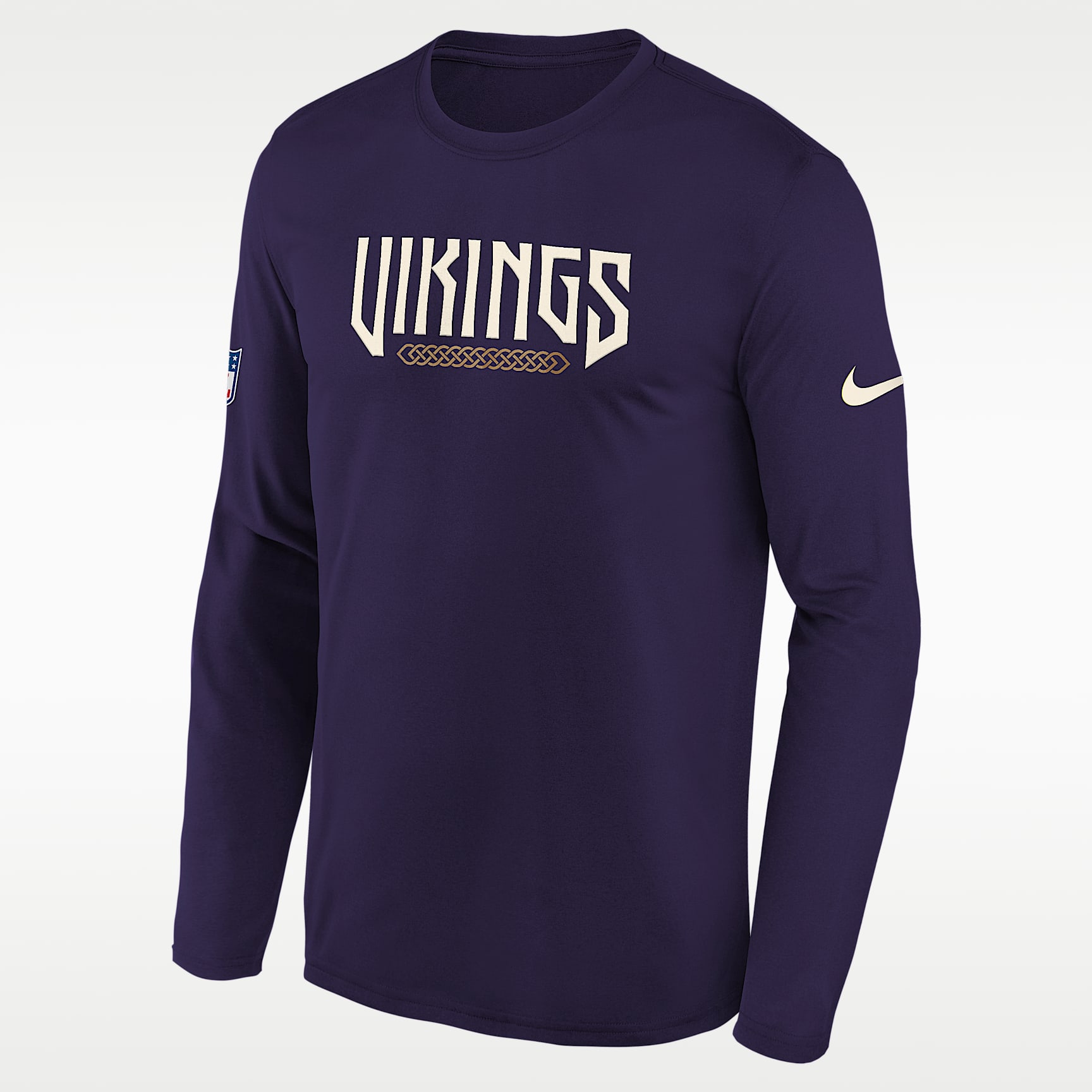 Minnesota Vikings Rivalries Collection Sideline Legend Big Kids' Nike Dri-FIT NFL Long-Sleeve T-Shirt