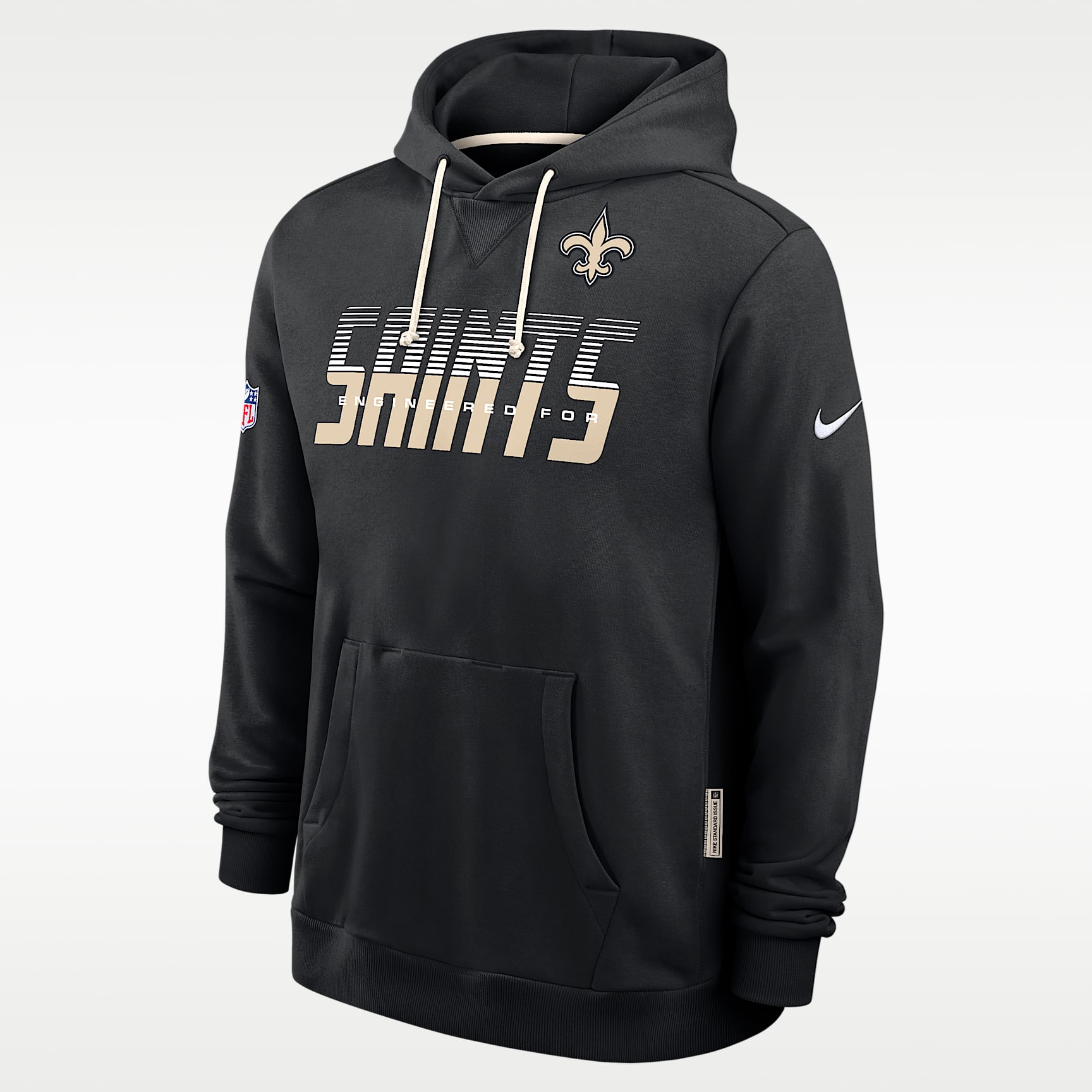 New Orleans Saints Sideline Standard Issue Men's Nike Dri-FIT NFL Pullover Hoodie