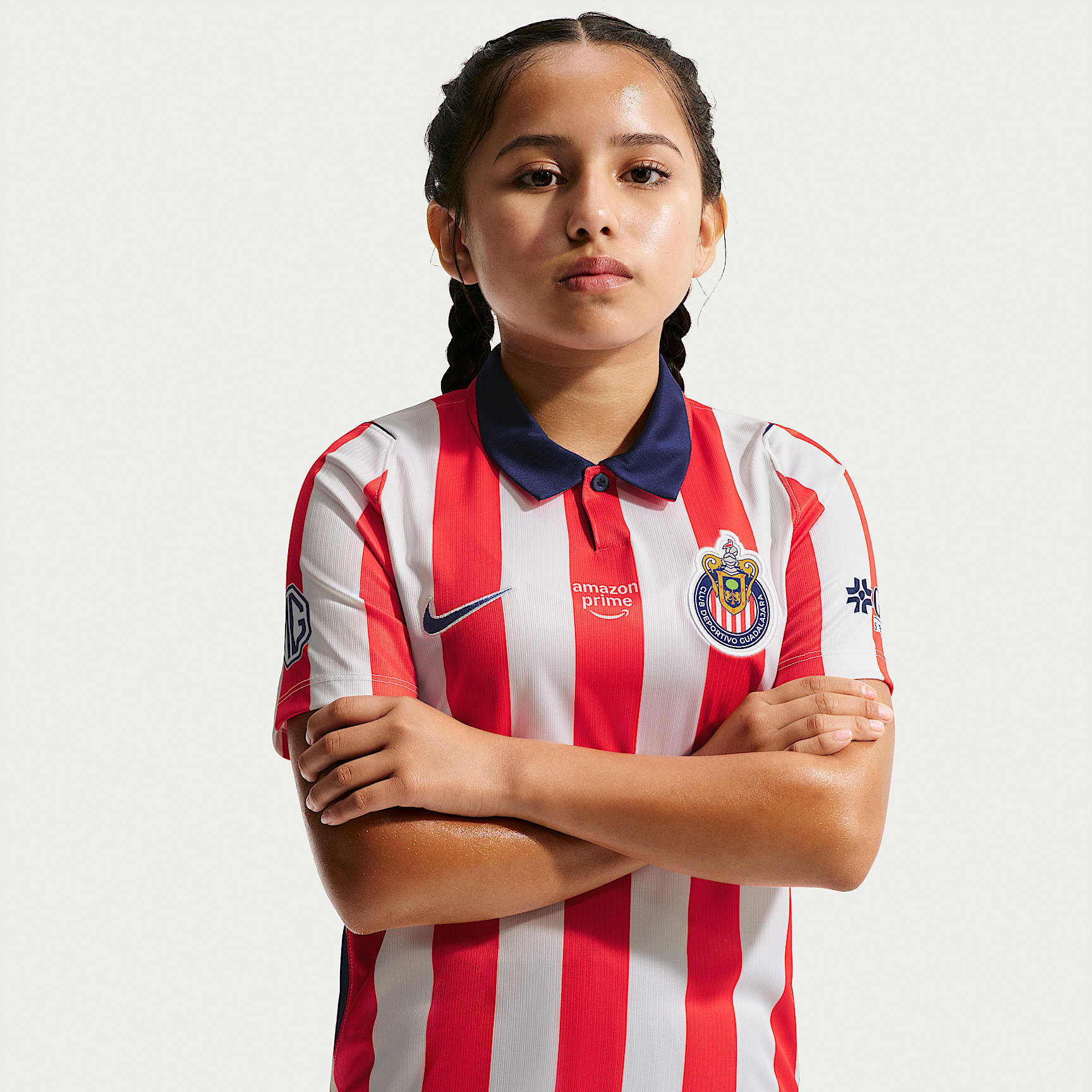 Jersey de futbol Nike Dri-FIT Replica del C.D. Guadalajara local 2026/27 Stadium para niños talla grande