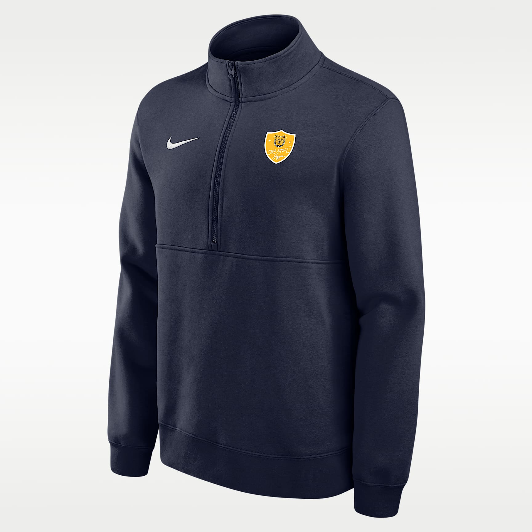 Sudadera con cierre de 1/4 Club Fleece para hombre Nike College (North Carolina AT&T