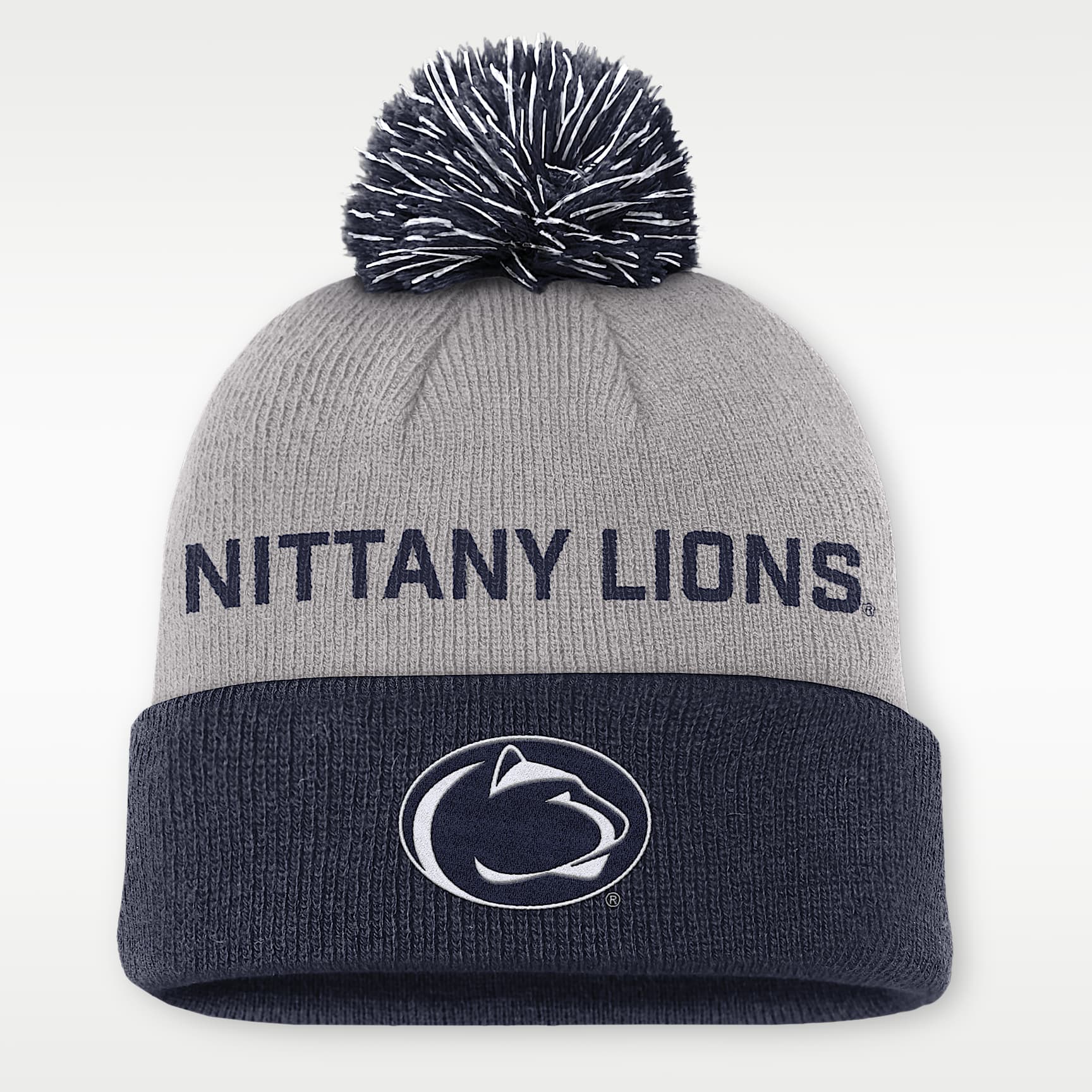 Penn State Primetime Peak Men's Nike College Cuffed Pom Beanie
