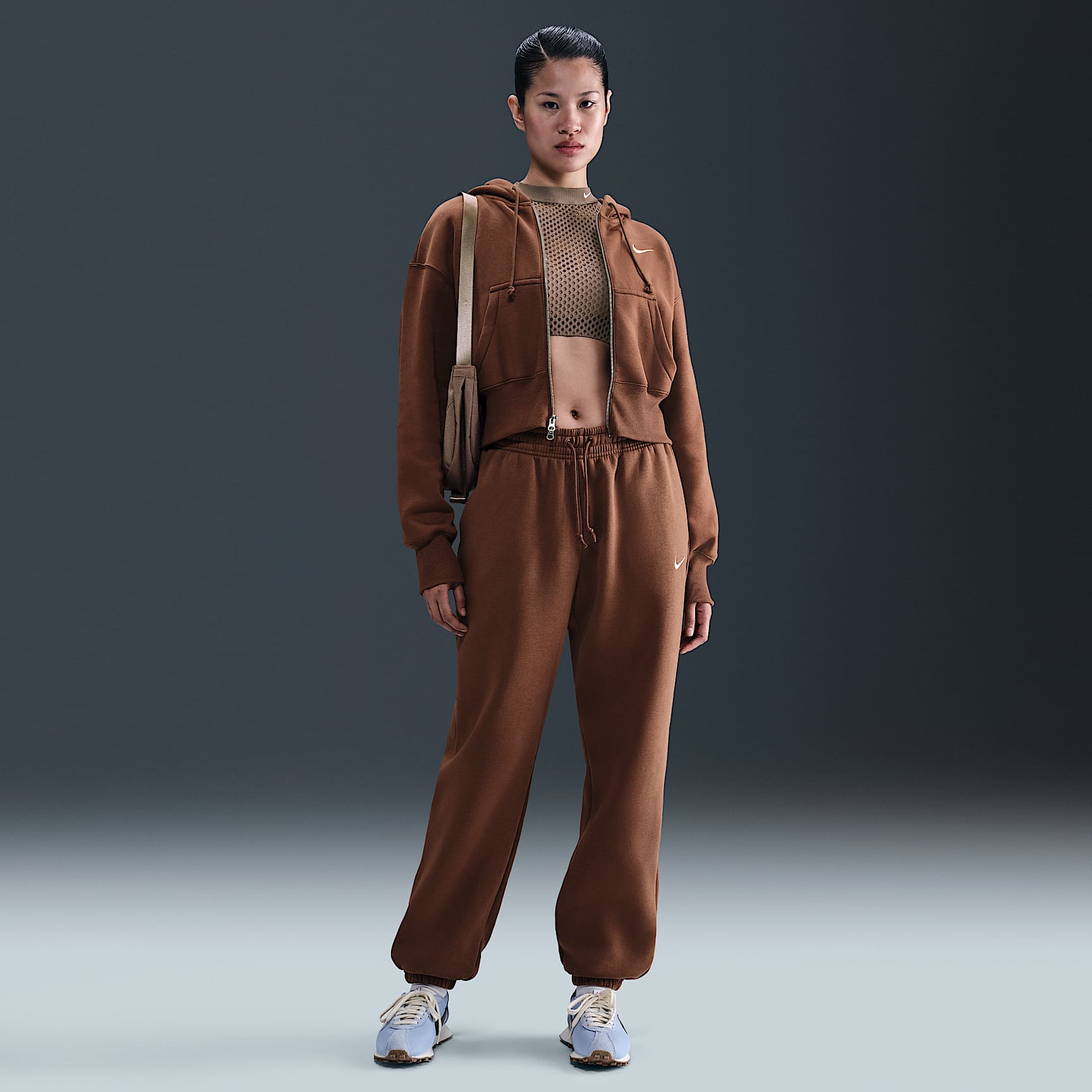 Pants de entrenamiento oversized de tiro alto para mujer Nike Sportswear Phoenix Fleece