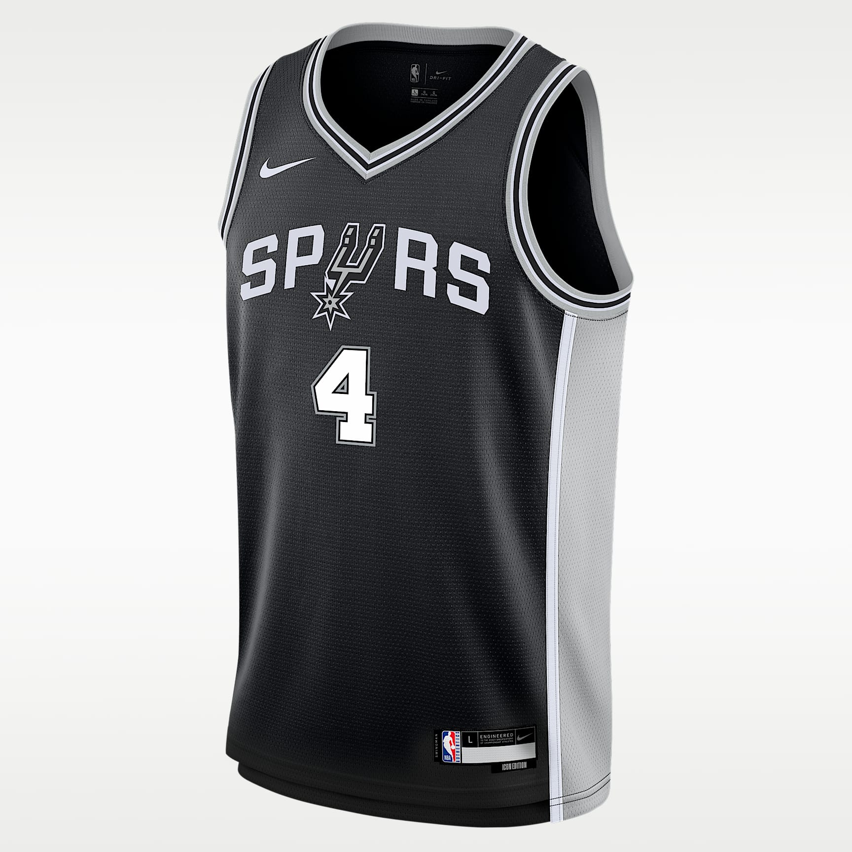 Jersey Swingman para niños talla grande de De'Aaron Foxde los San Antonio Spurs Icon Edition