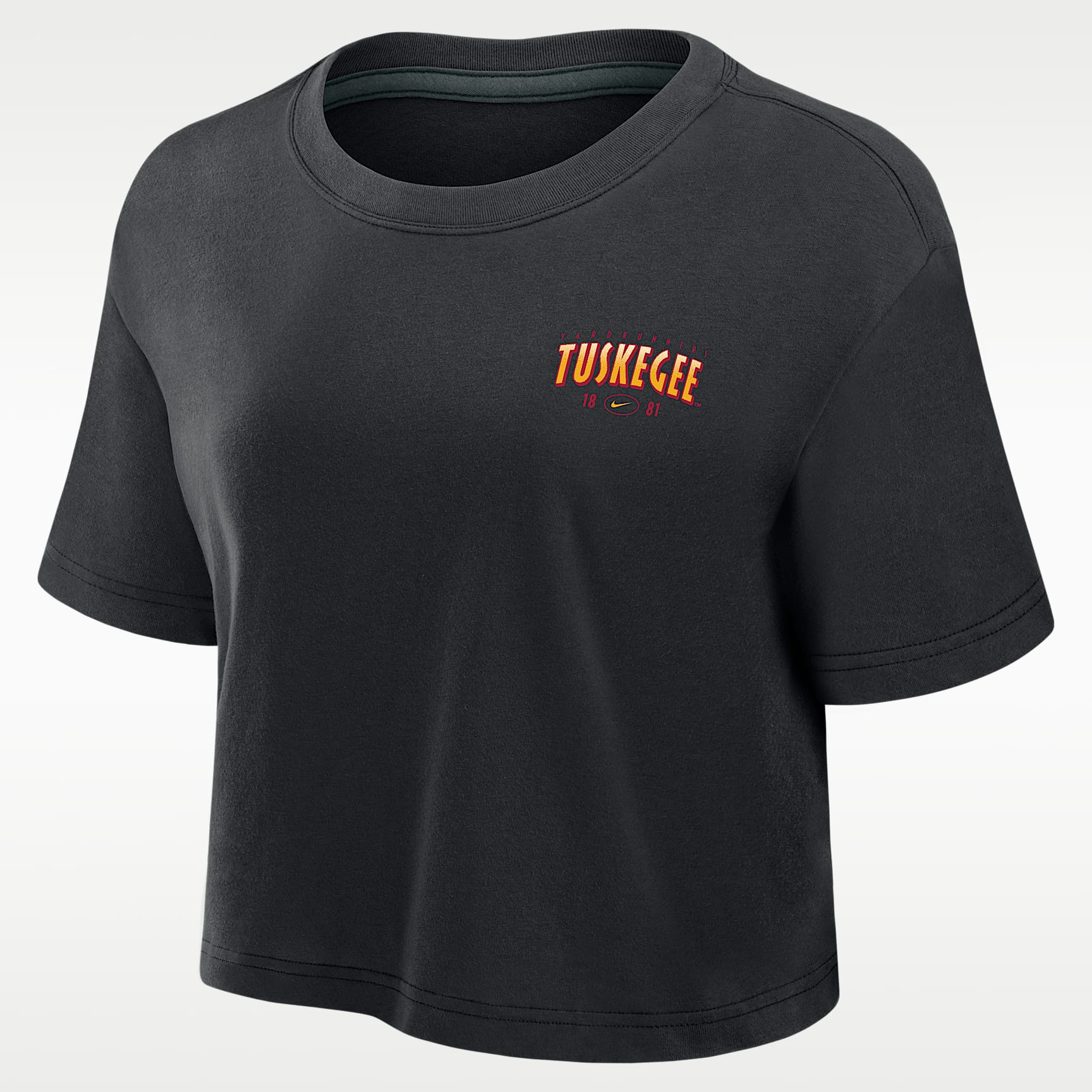 Nike College (Tuskegee University) Women's Dri-FIT Cropped T-Shirt