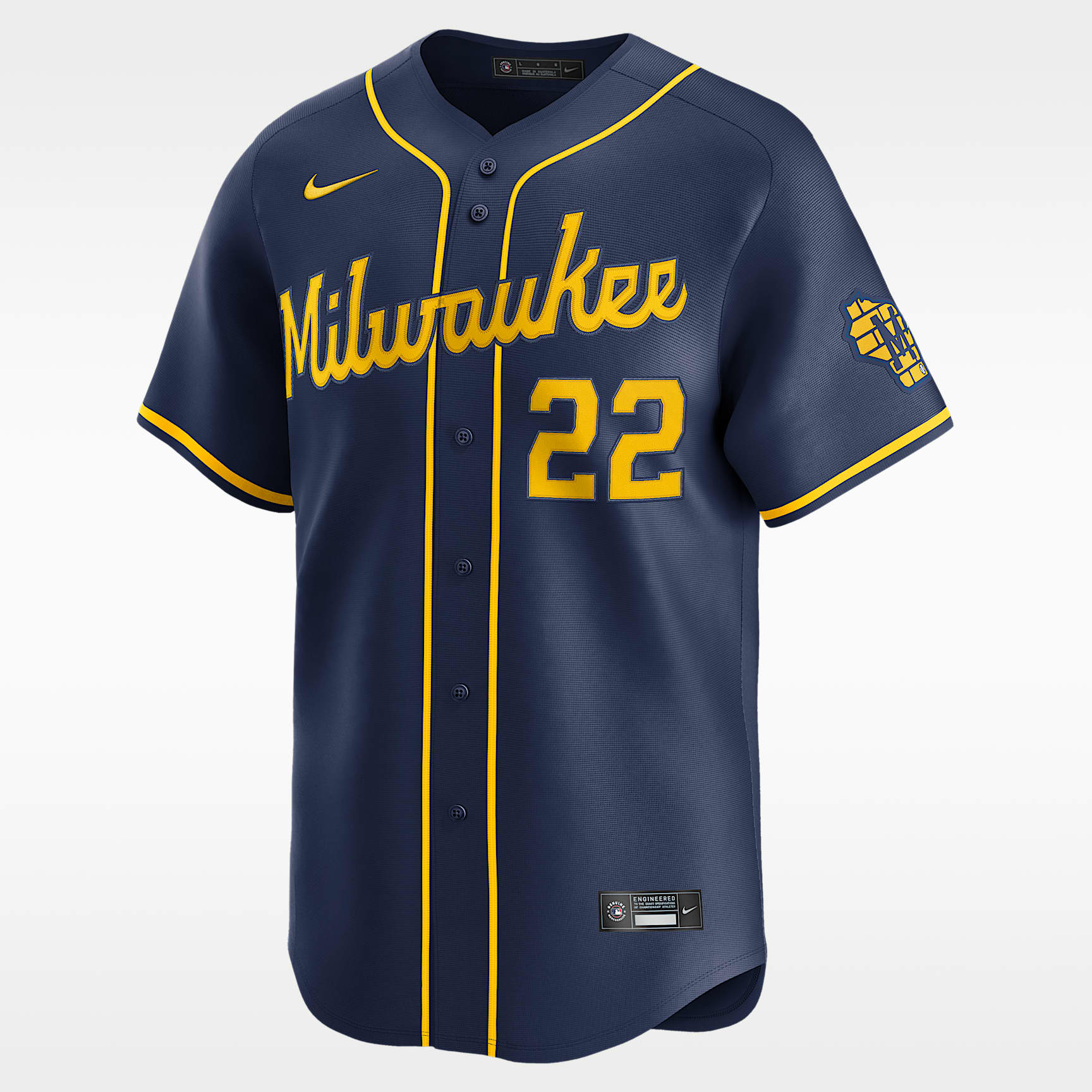 Christian Yelich Milwaukee Brewers Men's Nike Dri-FIT ADV MLB Limited Jersey