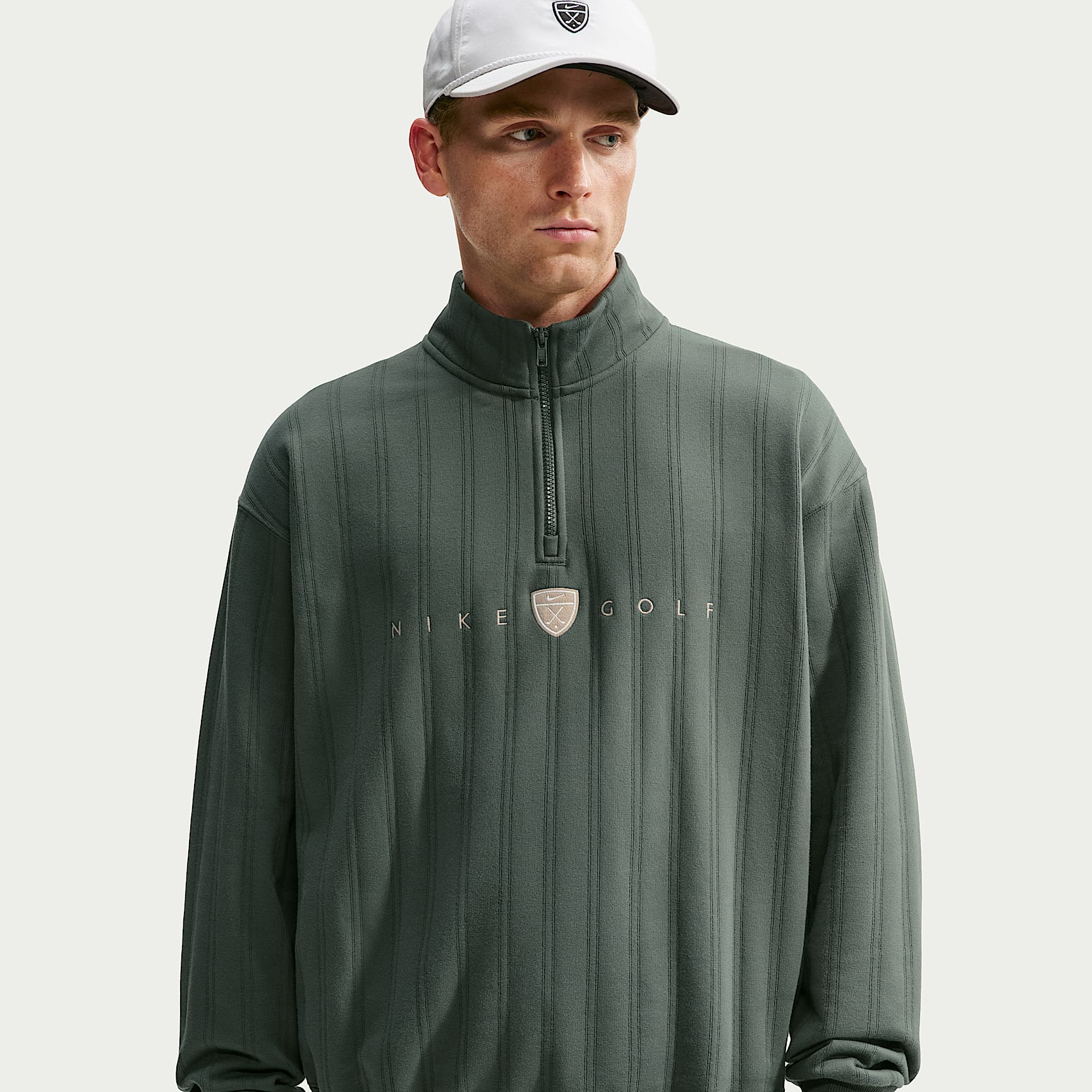 Nike Fairway Fresh Therma-FIT Oversize-Golfoberteil mit Halbreißverschluss für Herren