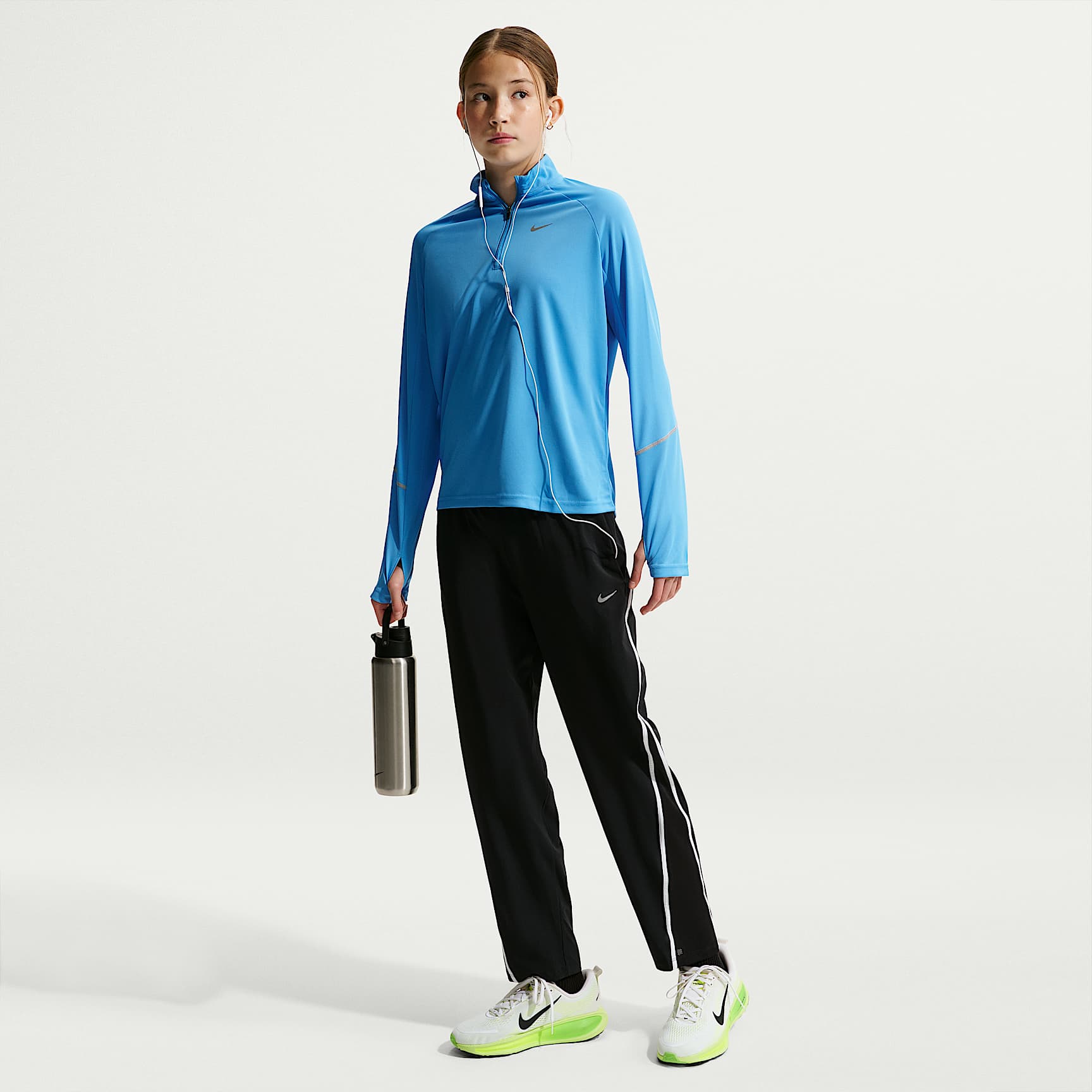 Pantalon 7/8 taille mi-haute Dri-FIT Nike Tempo pour pré-ado (fille)