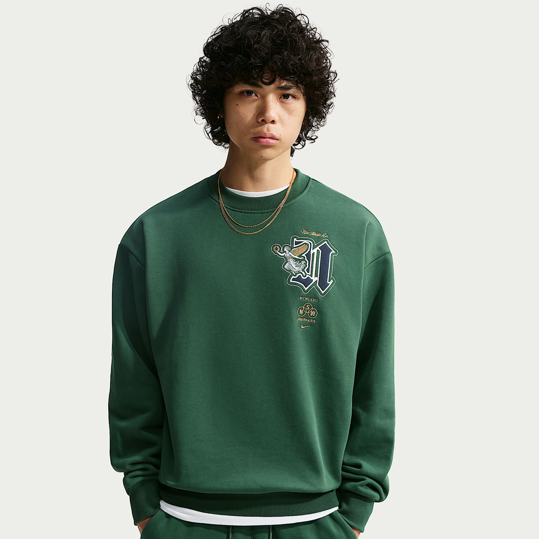 Sudadera de cuello redondo para hombre Nike Solo Fleece