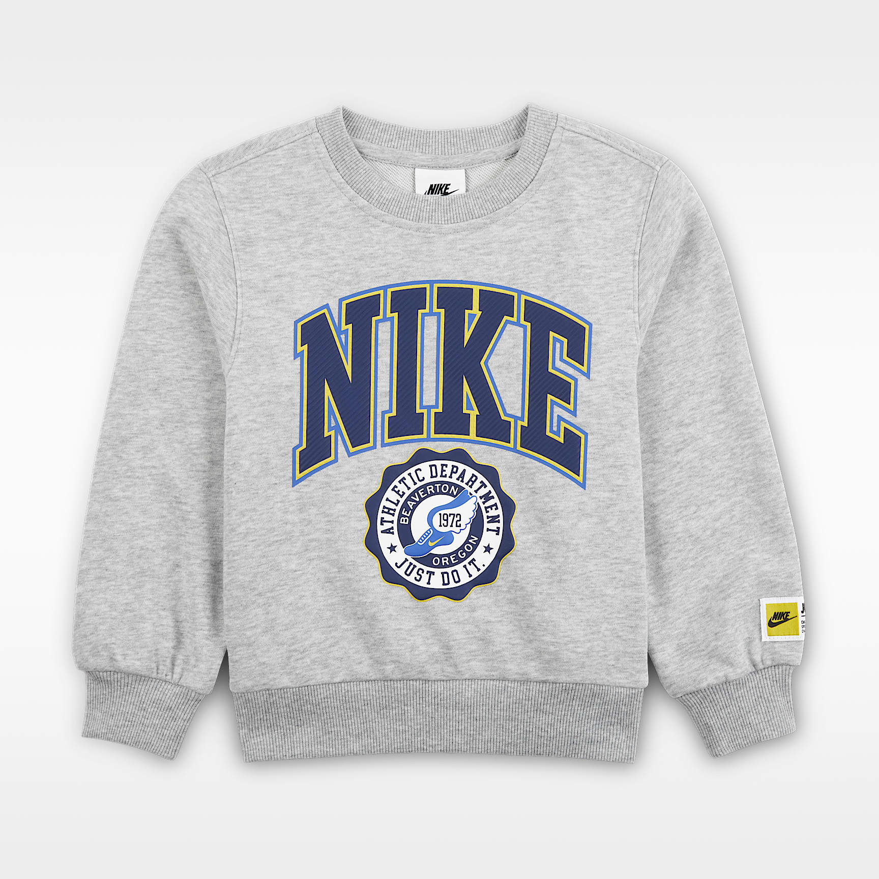 Conjunto de educación física para niños talla pequeña Nike Sportswear Sudadera de cuello redondo con gráfico