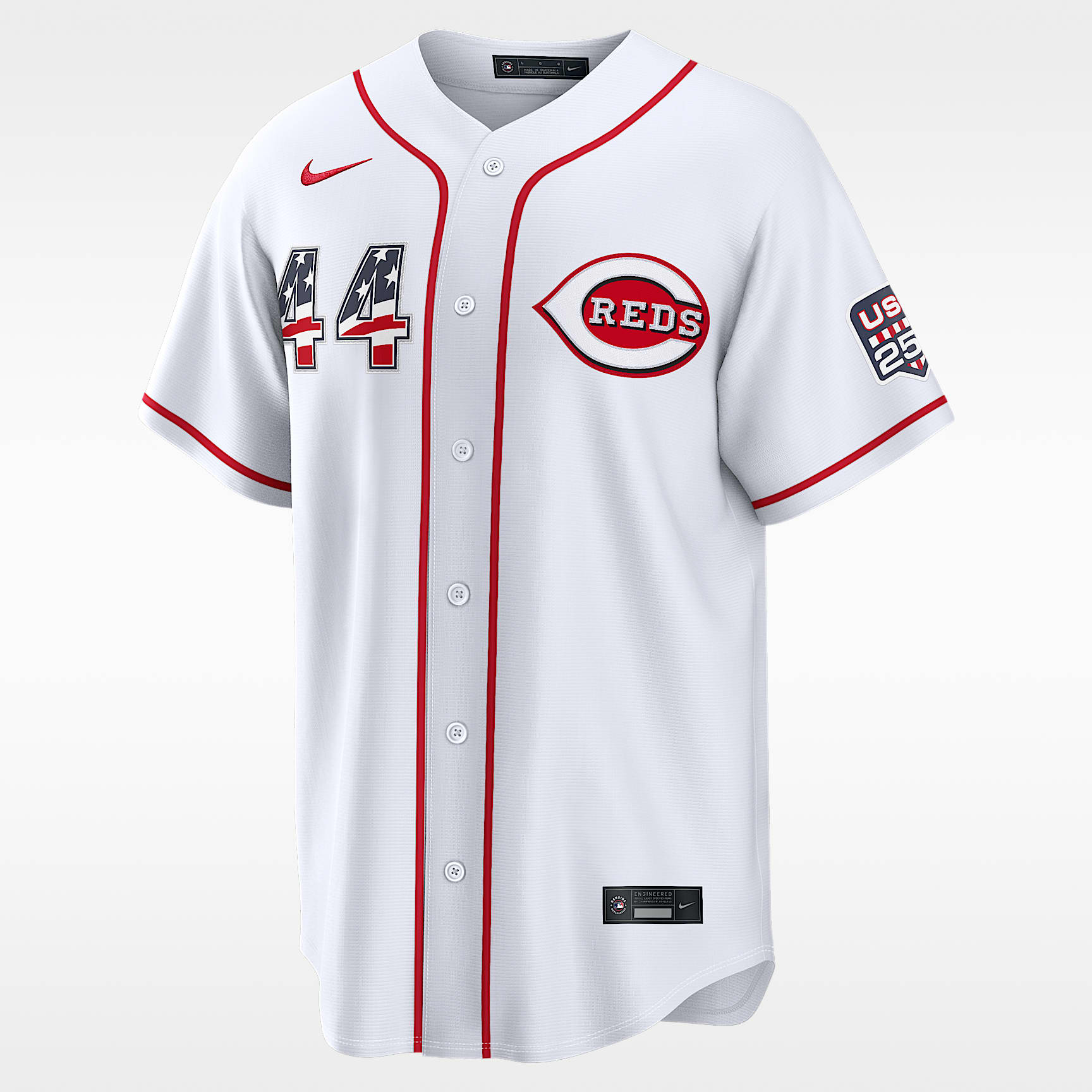 Elly De La Cruz Cincinnati Reds USA 250 Men's Nike MLB Stadium Jersey
