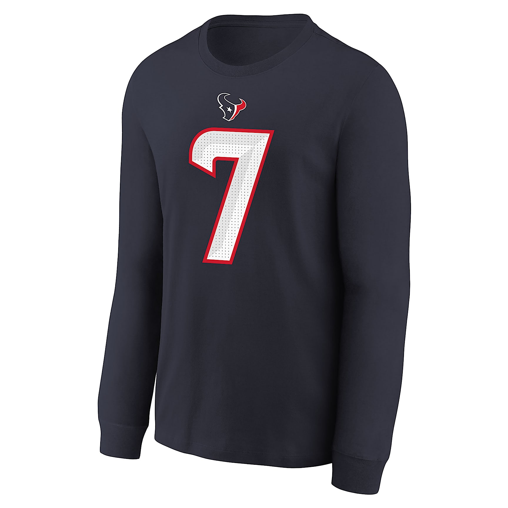 Playera de manga larga de la NFL para niños talla grande de C. J. Stroud de los Houston Texans