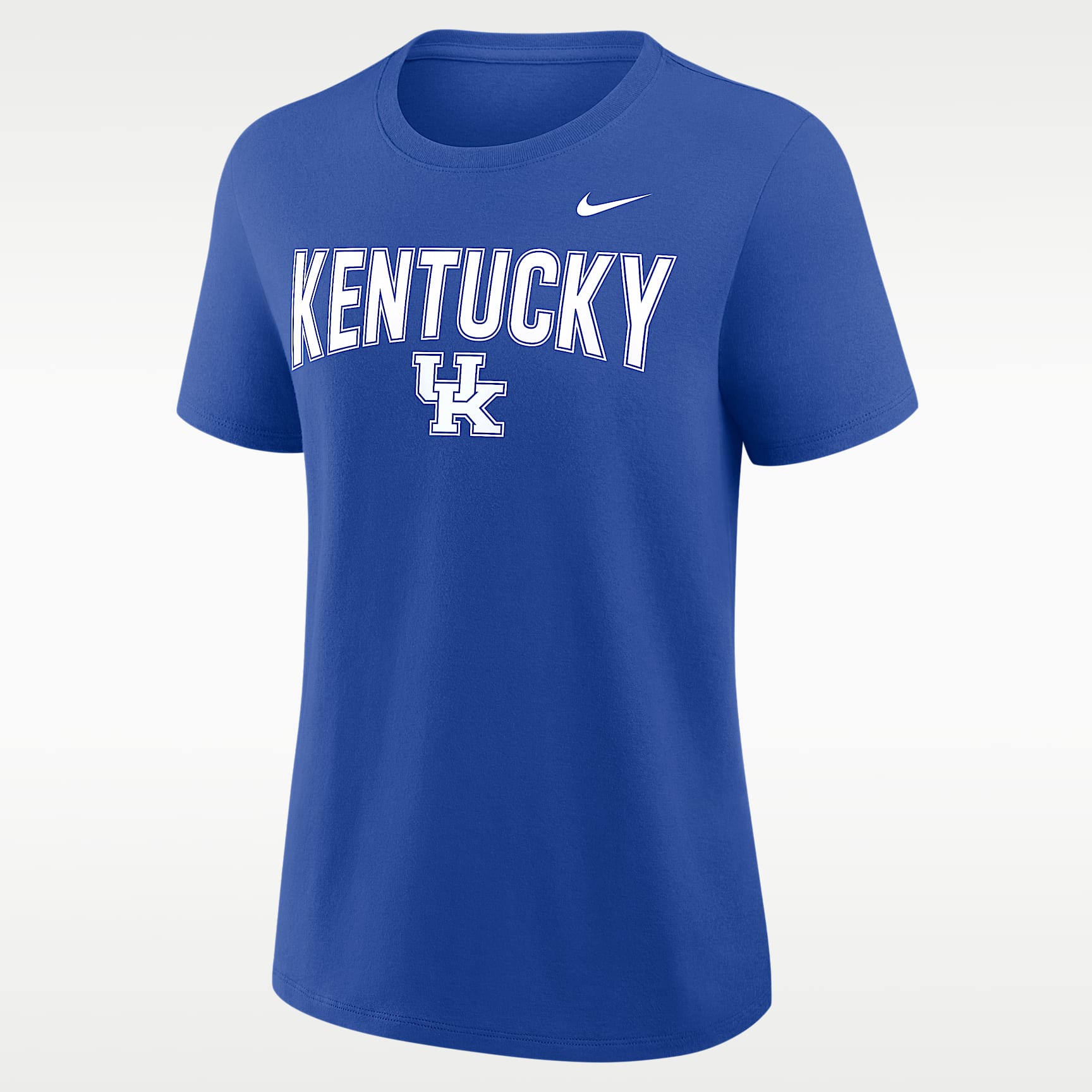Playera universitaria Nike para mujer Kentucky Arch Logo
