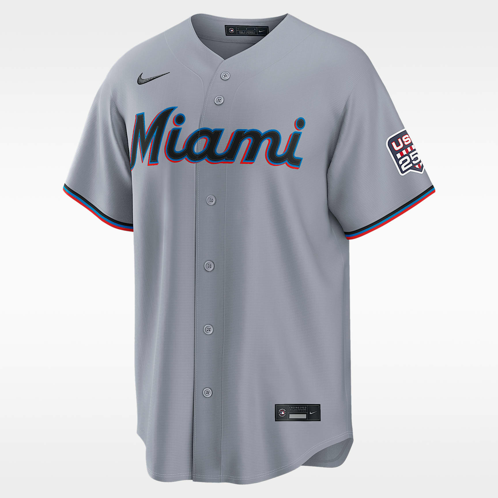 Kyle Stowers Miami Marlins USA 250 Men's Nike MLB Stadium Jersey