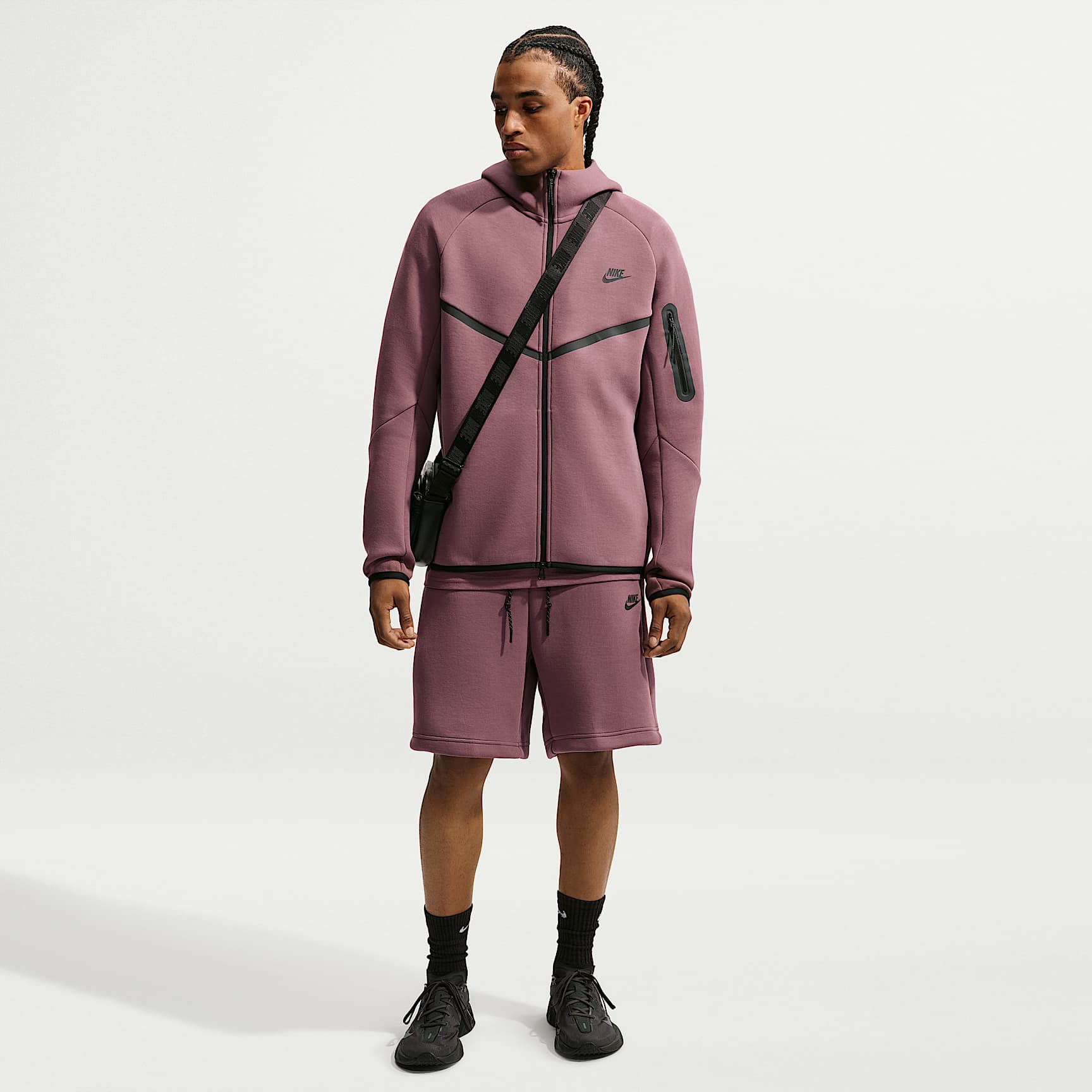 Shorts de tejido Fleece para hombre Nike Tech