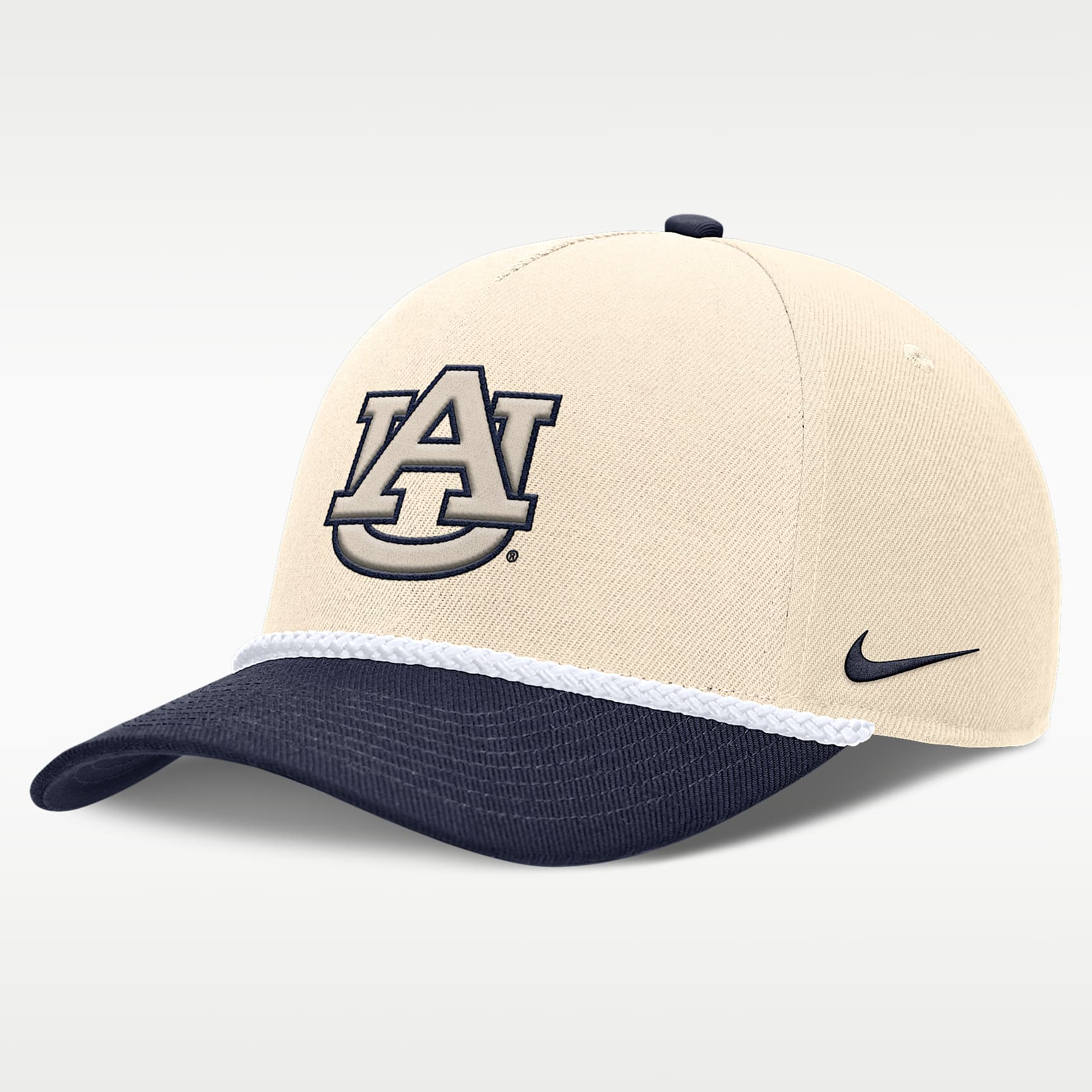 Auburn Primetime Rope 2-Tone Rise Men's Nike College Adjustable Hat