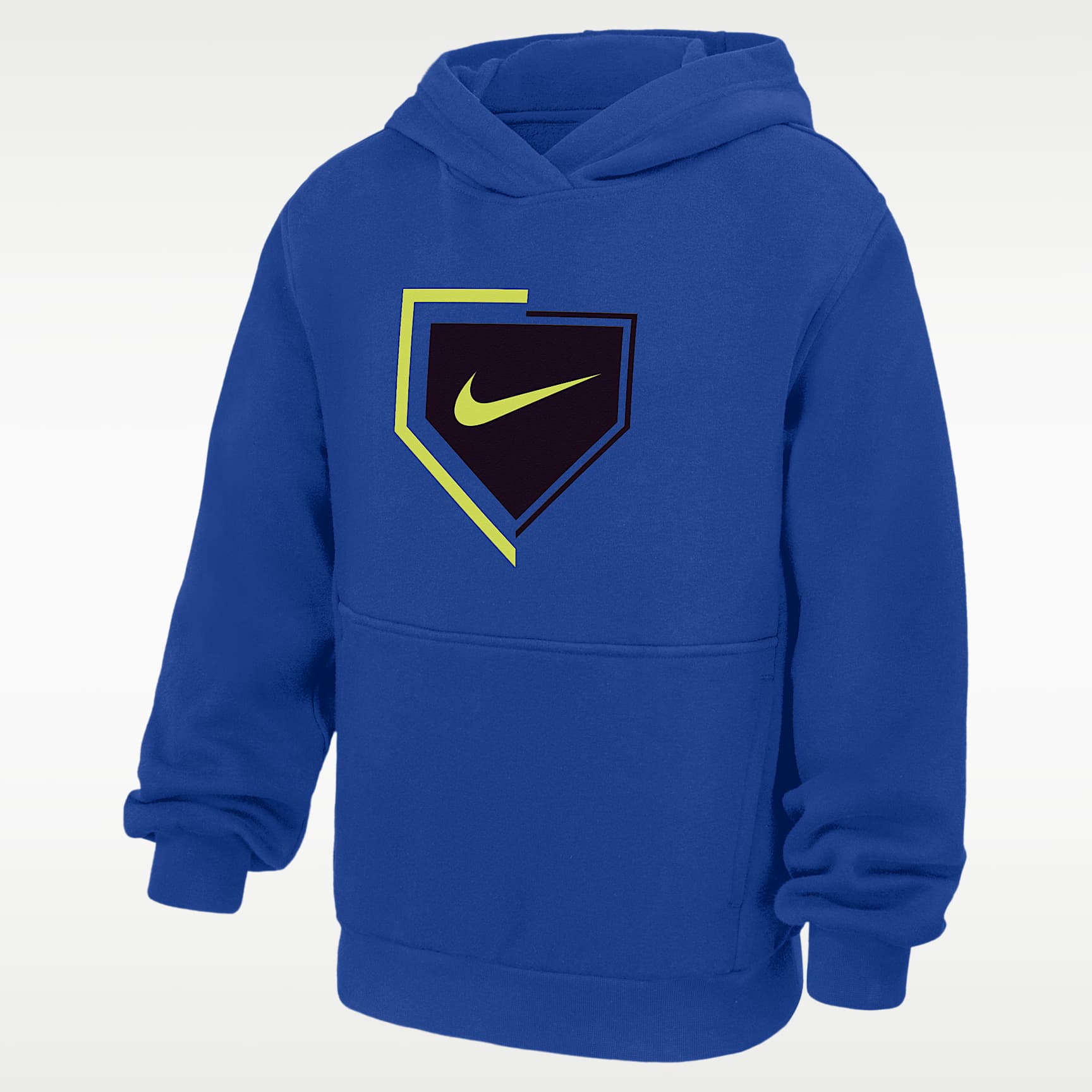 Sudadera con gorro sin cierre de béisbol de tejido Fleece para niños talla grande Nike Club