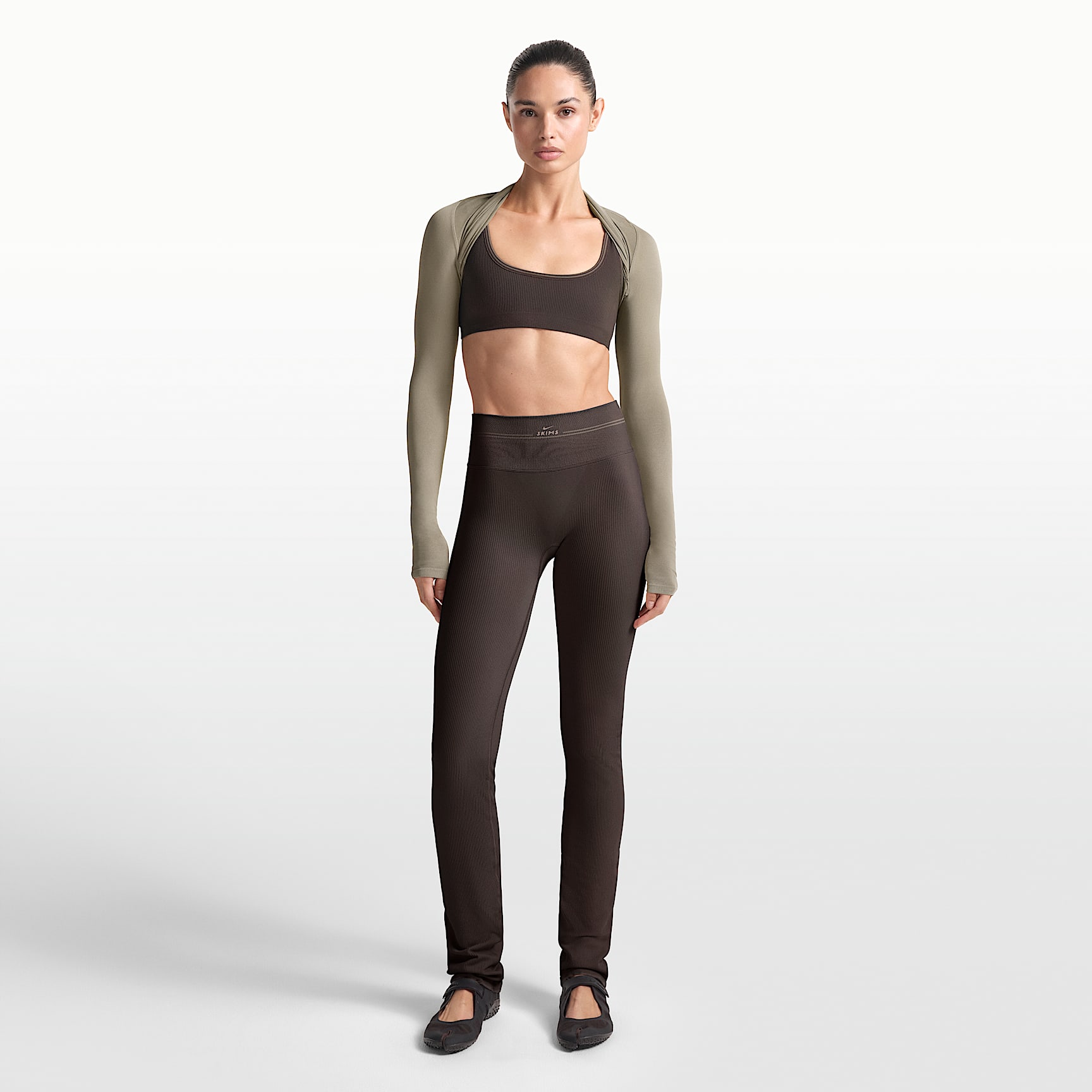 NikeSKIMS Ribbed Seamless Women's 34" Straight Leggings