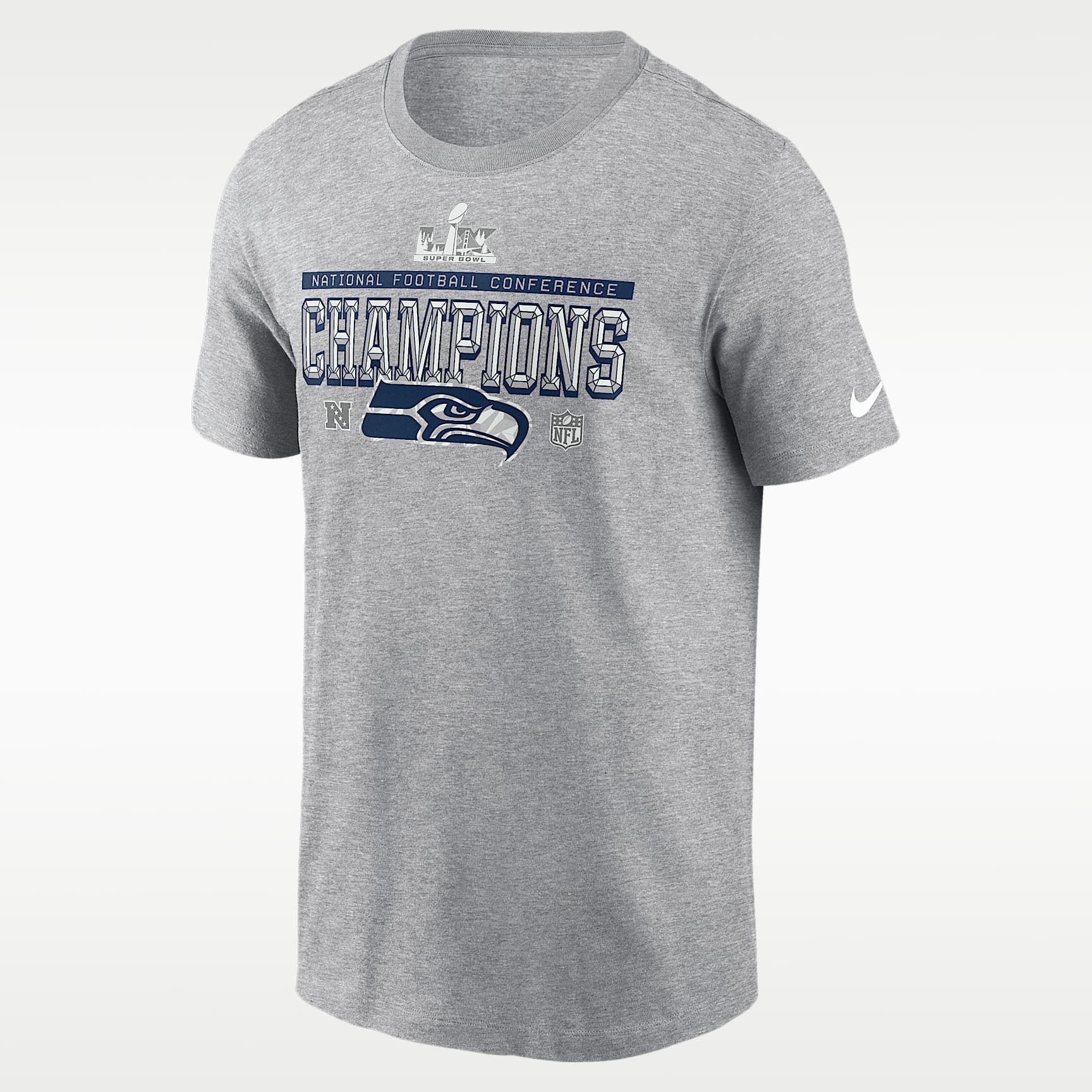Seattle Seahawks 2026 NFC Champions Trophy Collection Men's Nike NFL T-Shirt