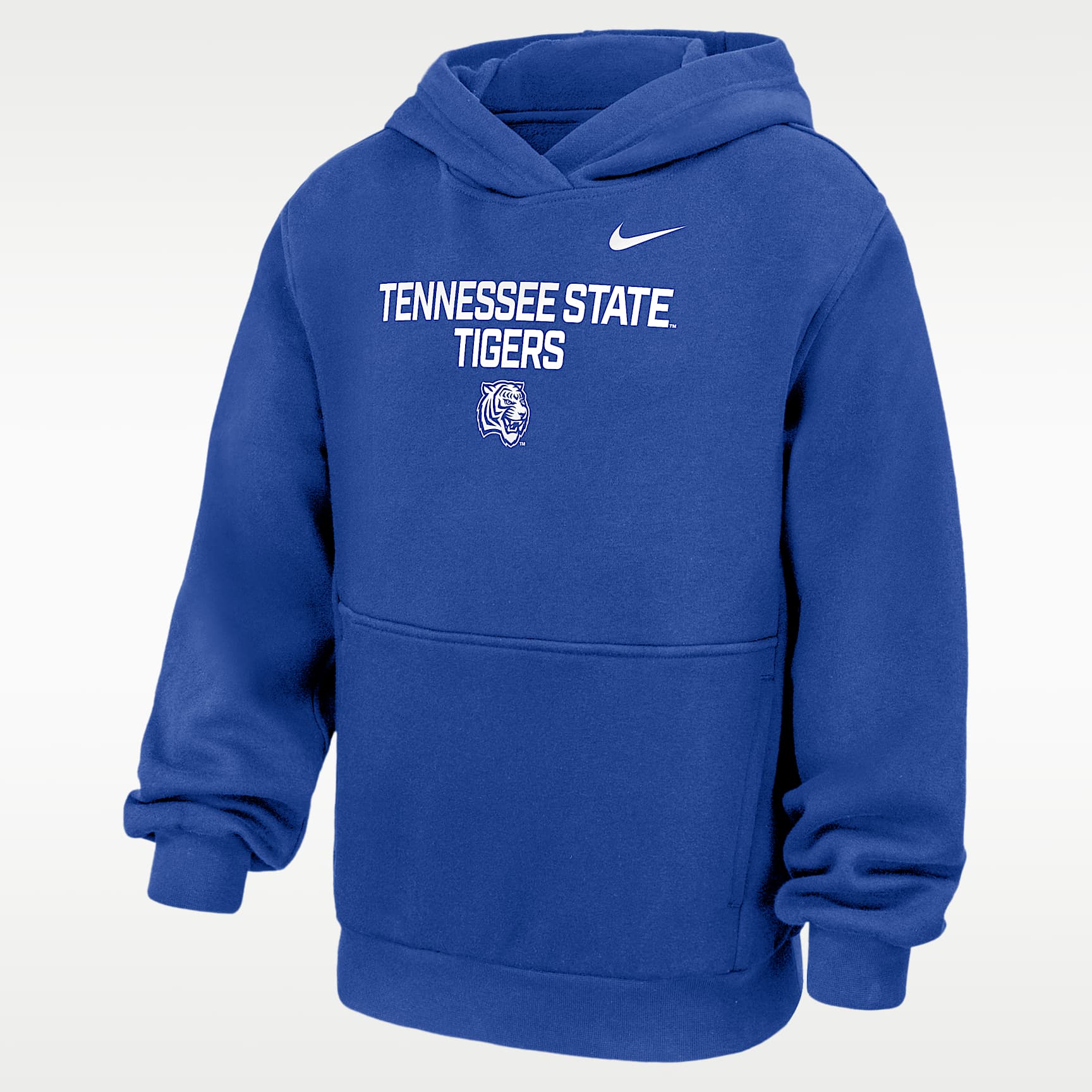 Sudadera con gorro sin cierre Club Fleece para niños talla grande Nike College (Tennessee State University)
