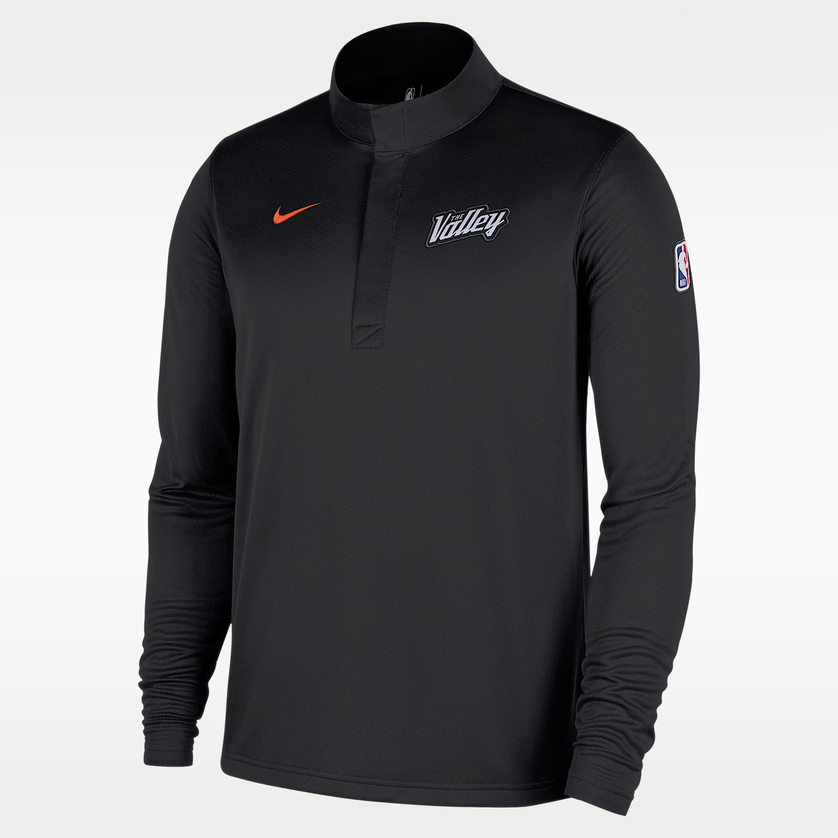 Playera de manga larga de medio cierre Nike Dri-FIT para hombre Phoenix Suns City Edition