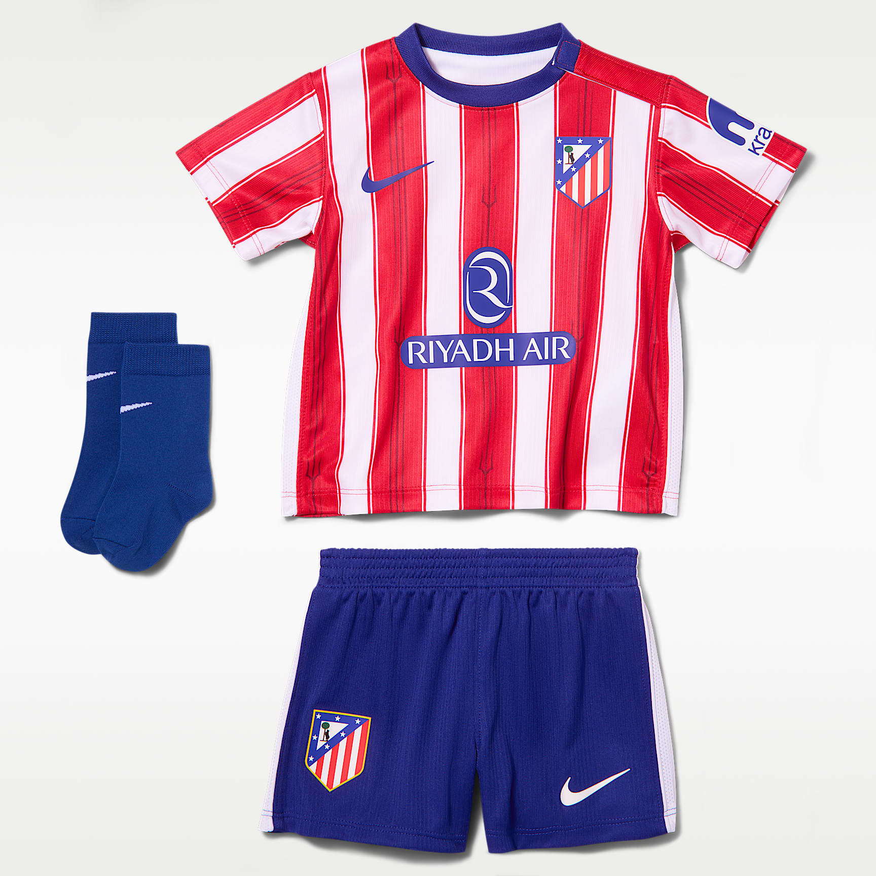 Atlético Madrid 2026/27 Stadium Home Baby/Toddler Nike Football Replica 3-Piece Kit