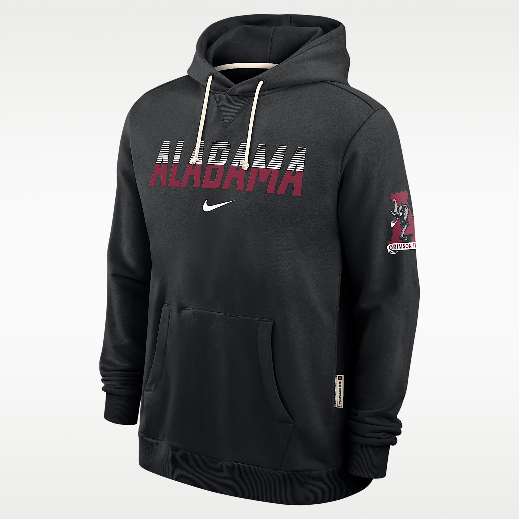 Sudadera con gorro sin cierre universitaria Nike Dri-FIT para hombre Alabama Sideline Standard Issue