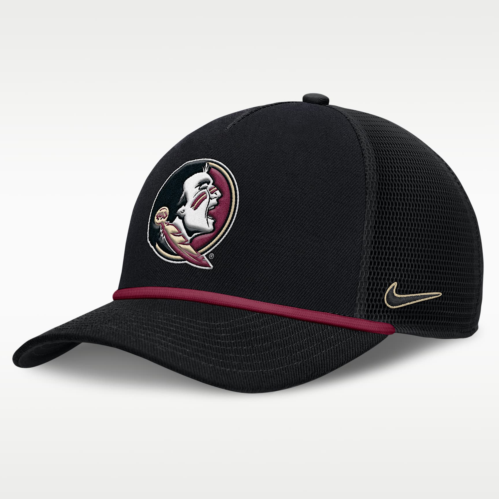 Florida State Primetime Rise Men's Nike College Trucker Adjustable Hat