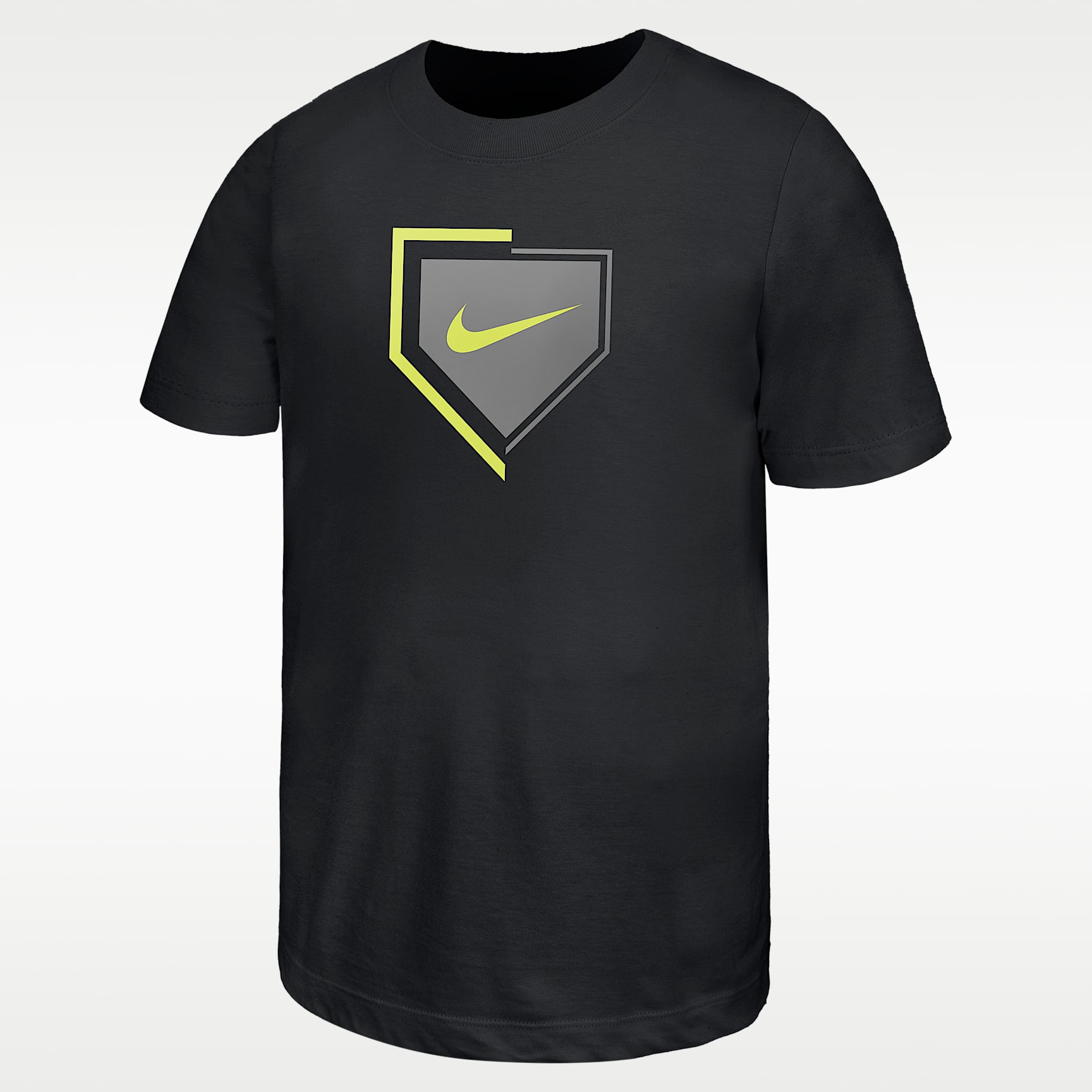 Nike Swoosh logo Big Kids' Baseball Cotton T-Shirt