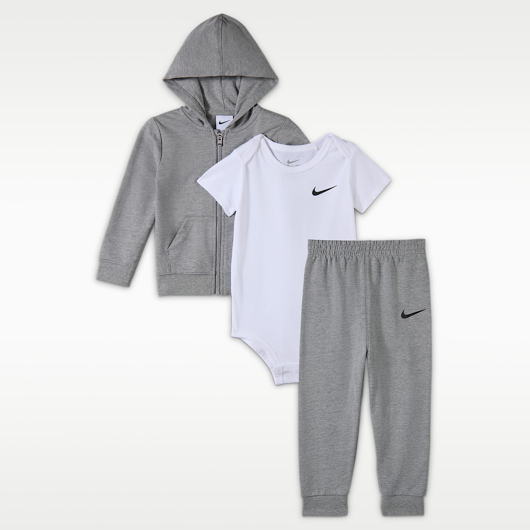 Conjunto de 3 piezas con body y pants para bebé (de 6 a 12 meses) Nike