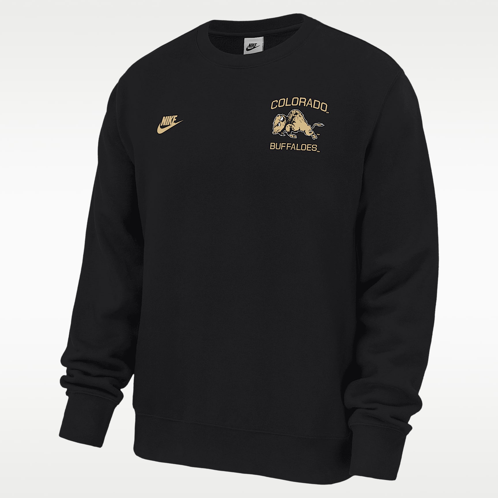 Colorado Buffaloes Club Men's Nike Football Fleece Crew-Neck Sweatshirt
