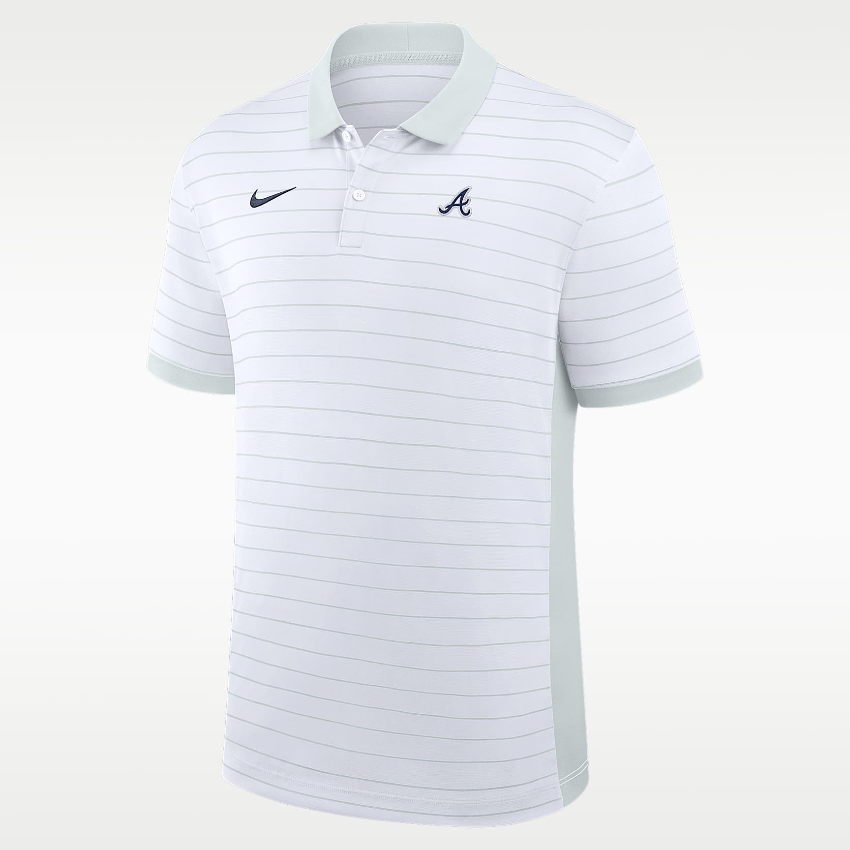 Atlanta Braves Authentic Collection Striped Victory Men's Nike Dri-FIT MLB Polo
