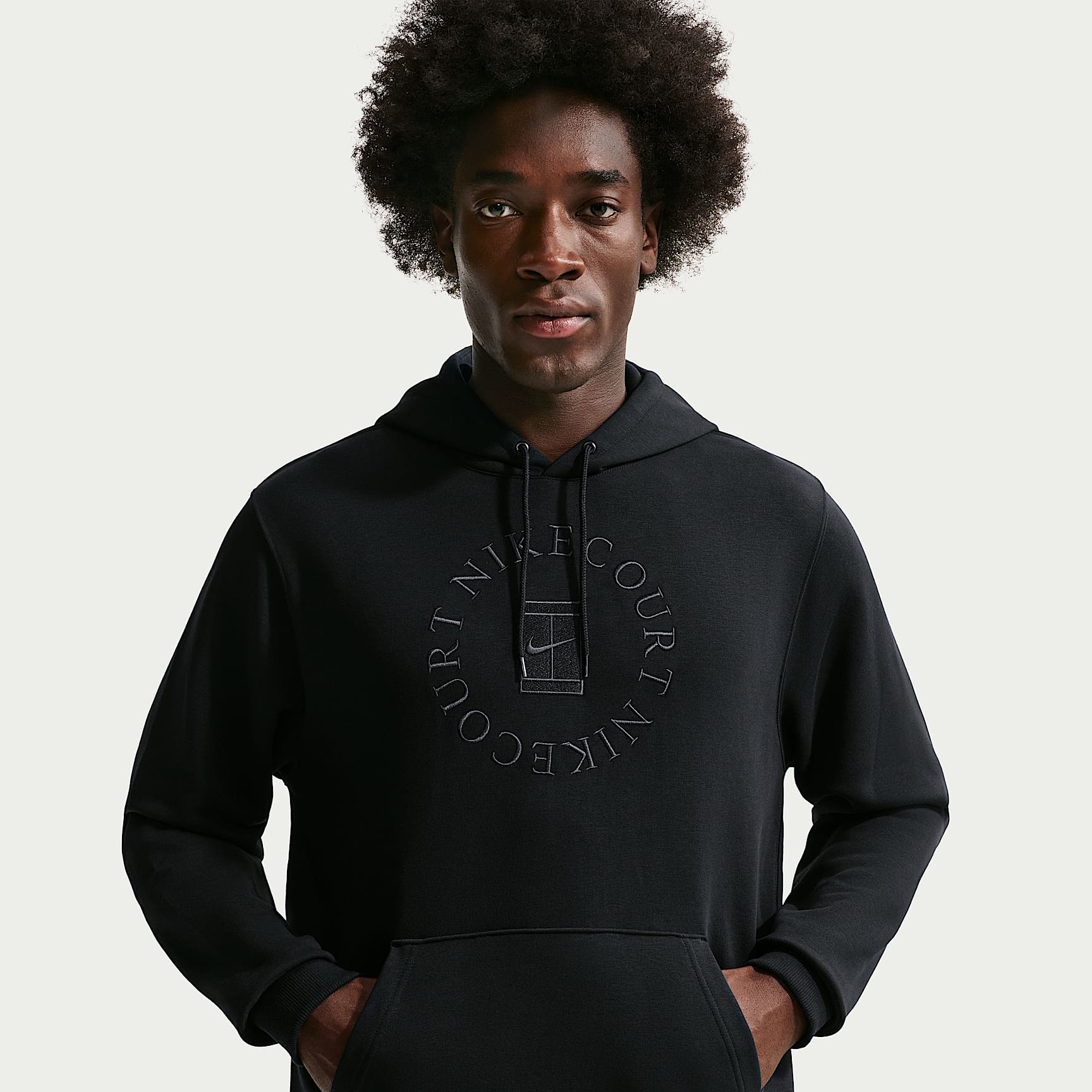 Hoodie pullover de ténis em tecido moletão Dri-FIT NikeCourt Heritage para homem